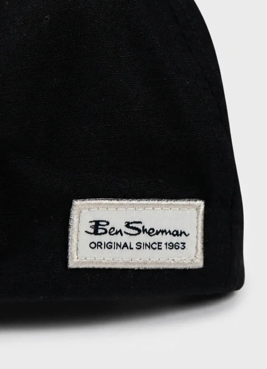 Ben Sherman Ivy Linen Black Hat - Subwear