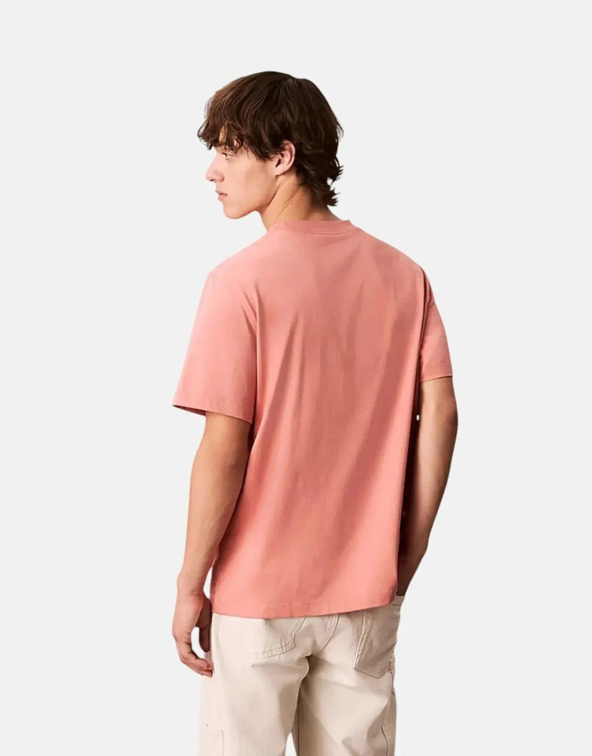 Calvin Klein Left Chain Stitch Burnt Orange T-Shirt - Subwear