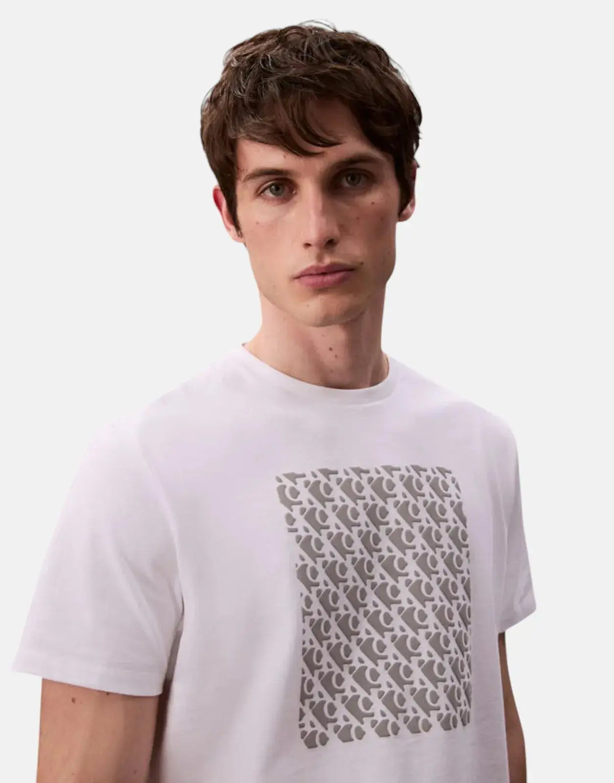 Calvin Klein Macro AOP Puff Graphic White T-Shirt - Subwear