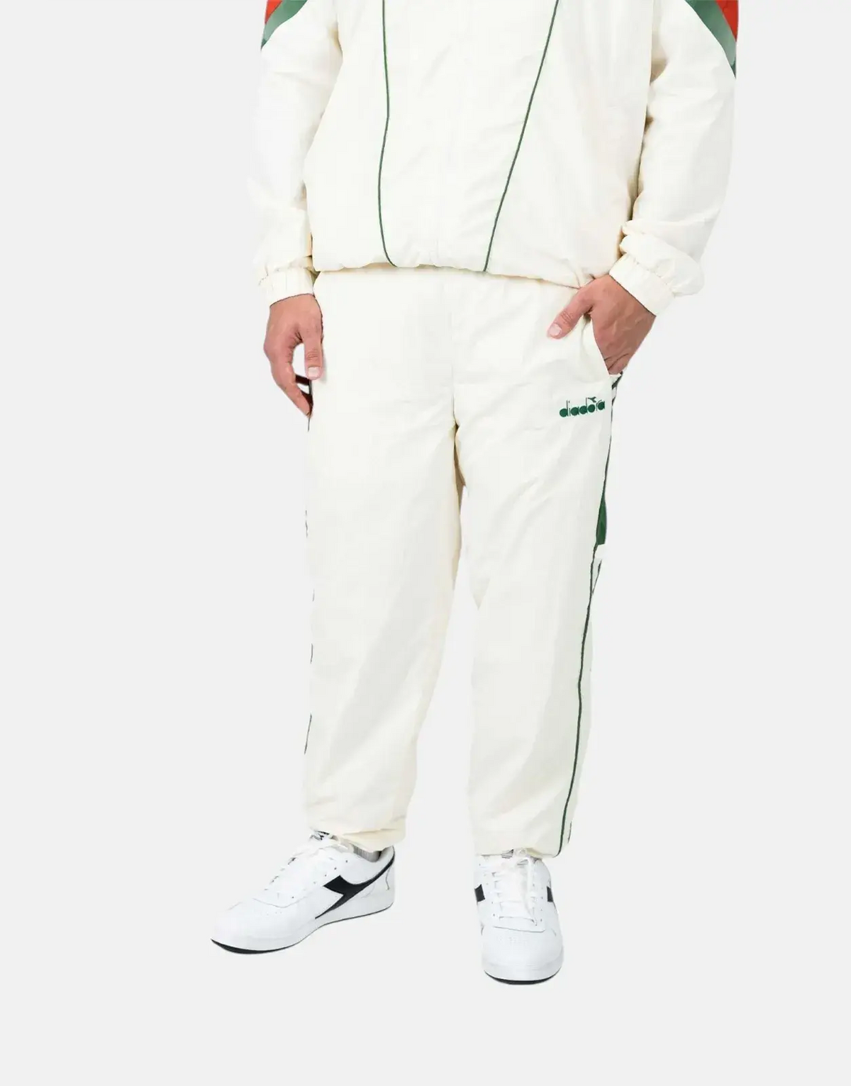 Diadora Pulse White Sweatpants - Subwear