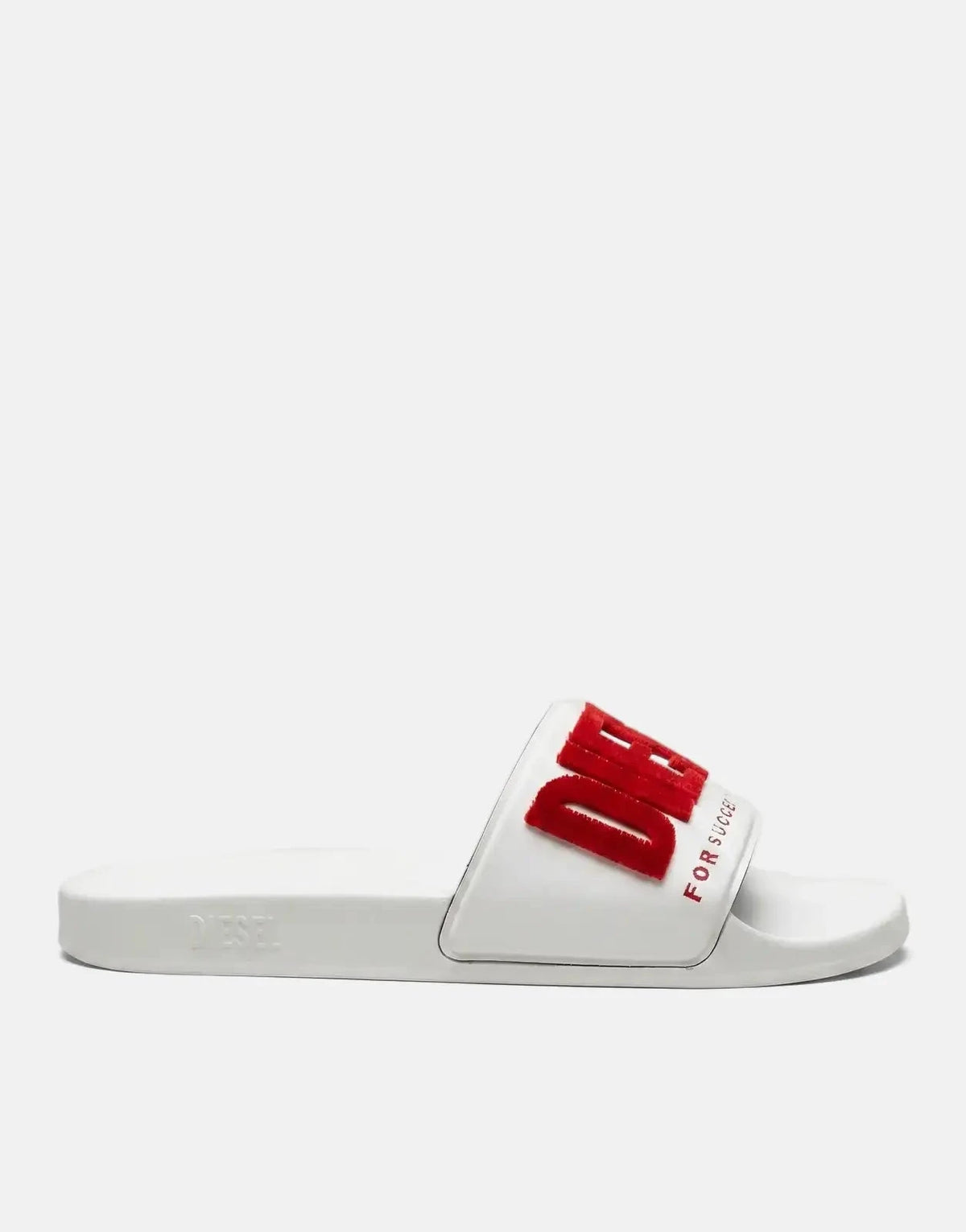 Diesel SA-Mayemi Flock Slides White - Subwear