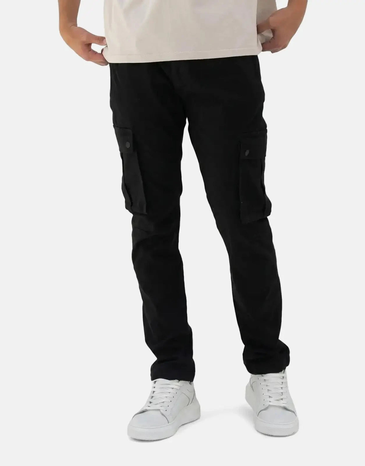 Fade Essential Cargo Black Pants - Subwear
