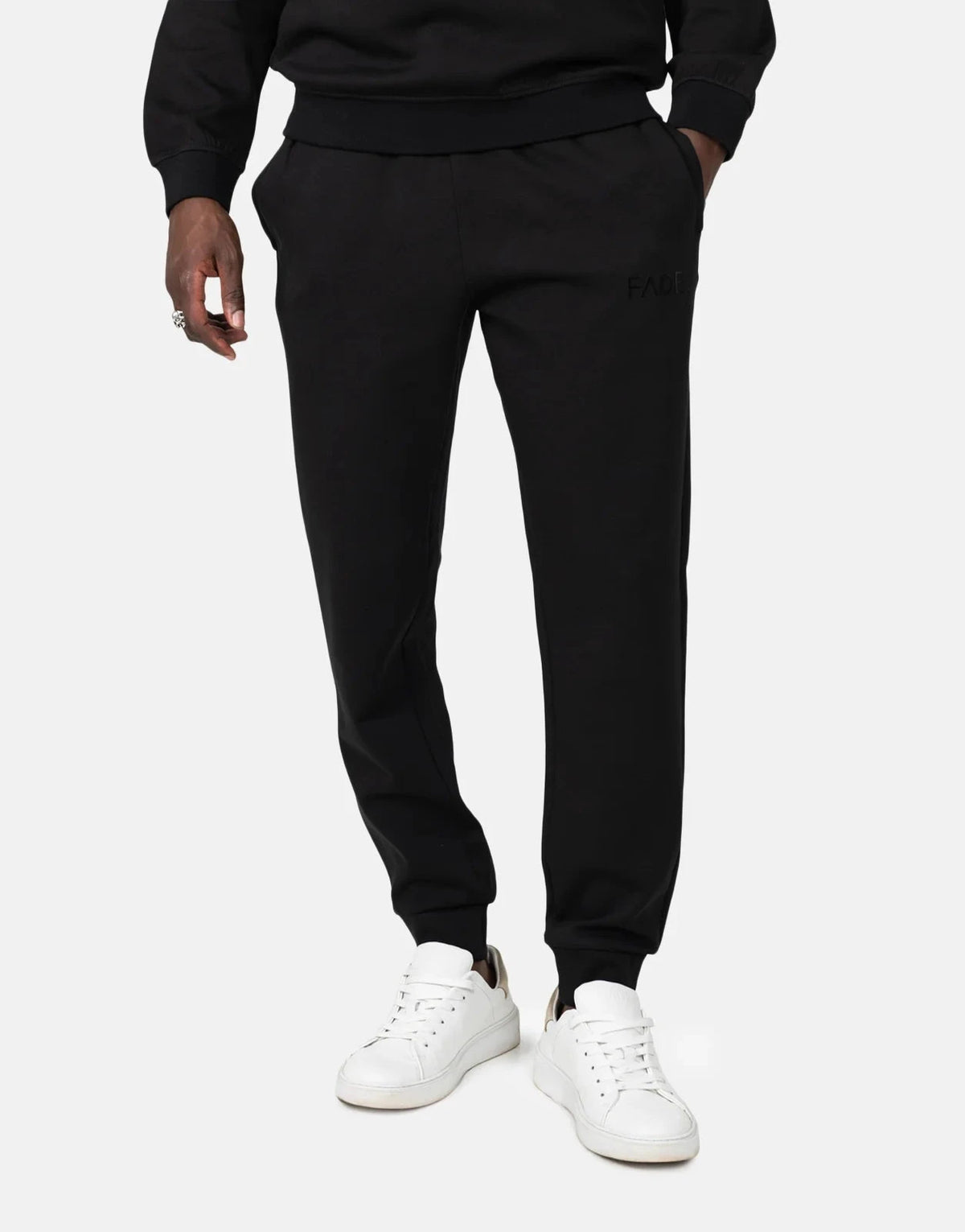 Fade Essential Slim Fit Black Sweatpants - Subwear