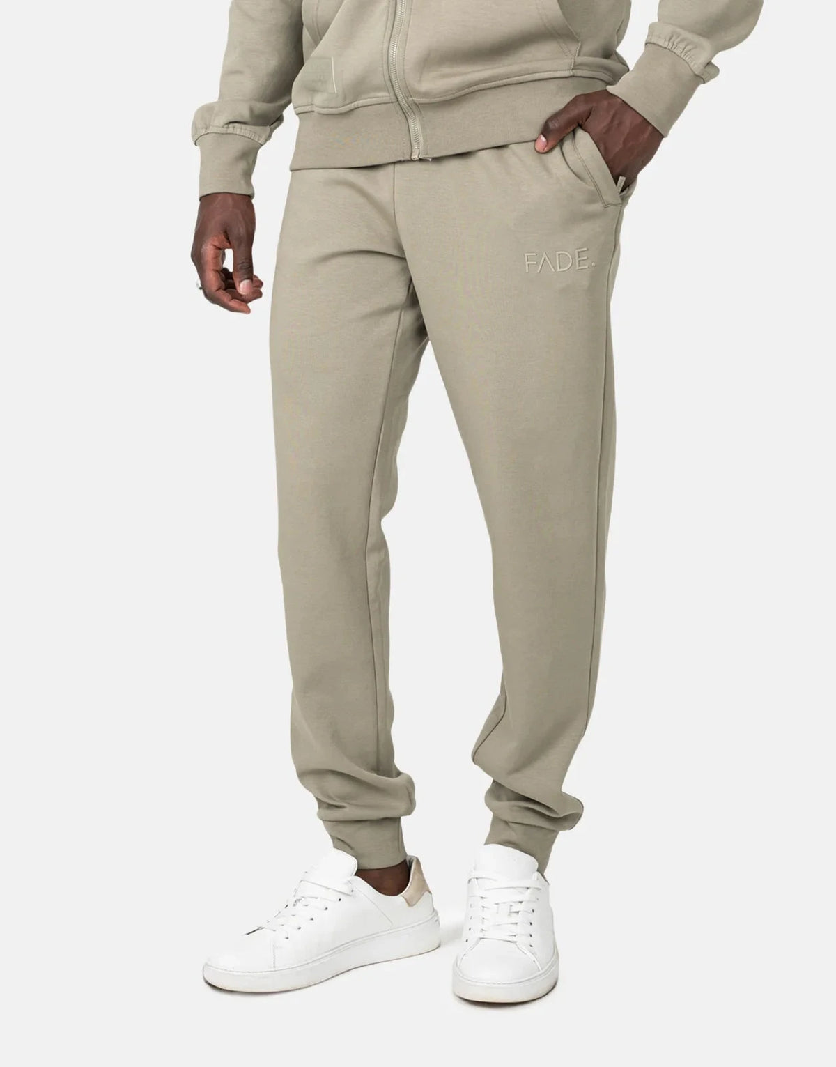 Fade Essential Slim Fit Taupe Sweatpants - Subwear