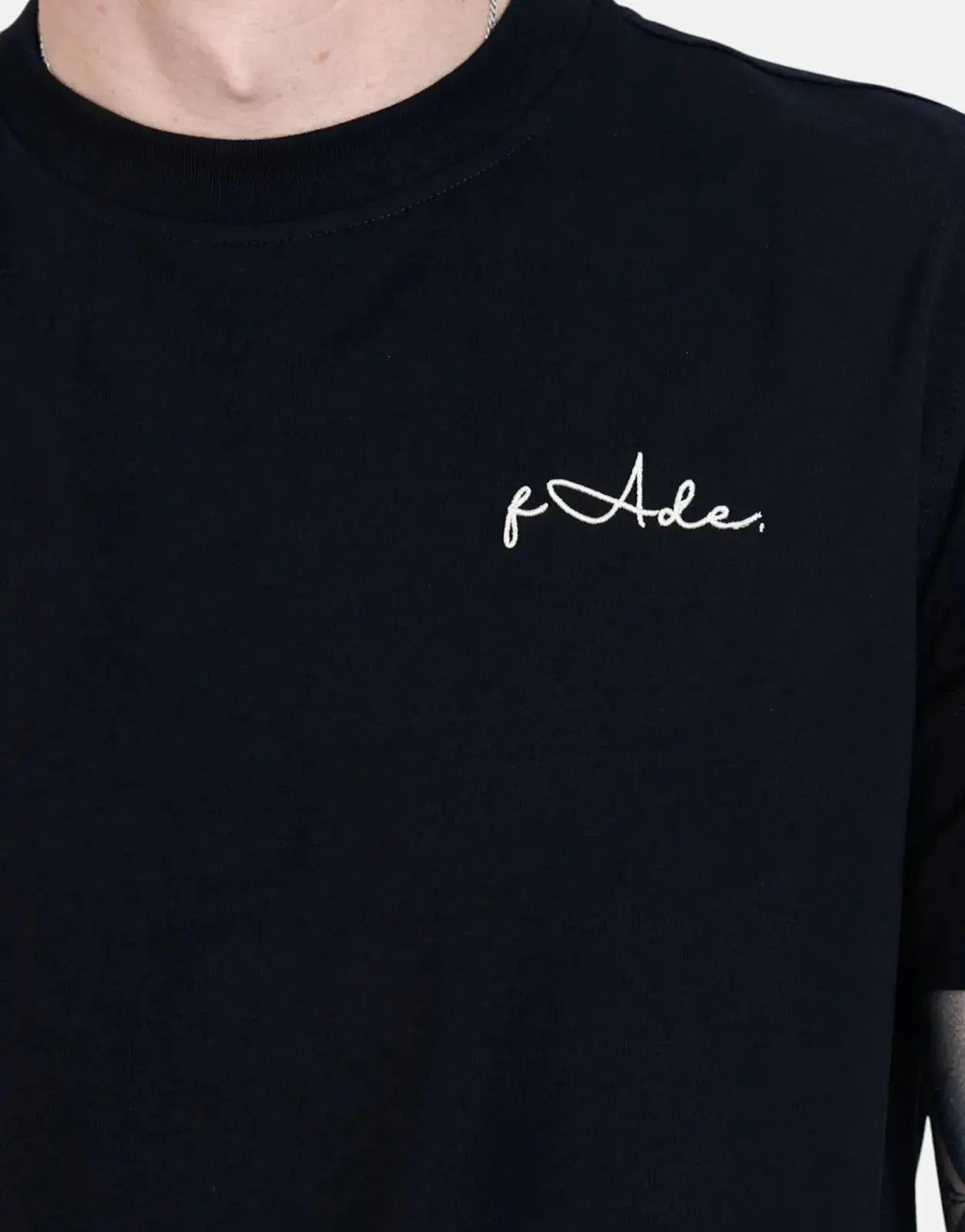 Fade Signature Boxy Black T-Shirt - Subwear