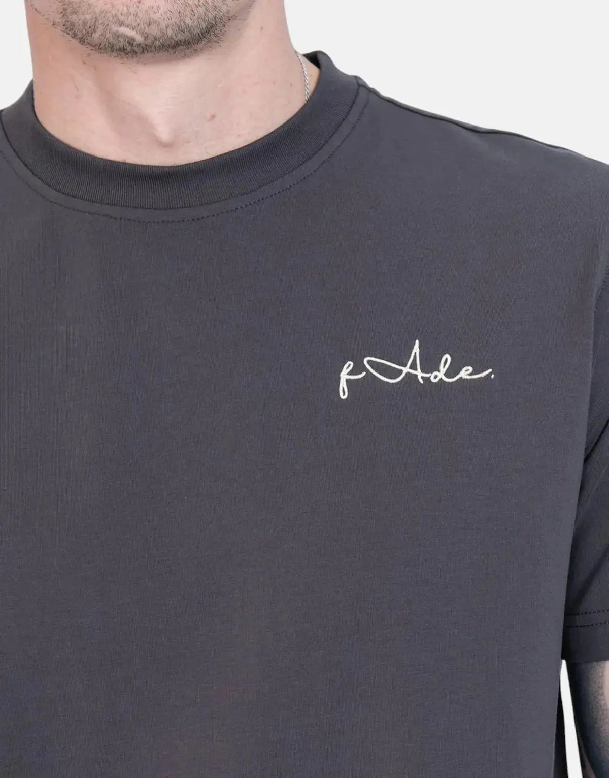 Fade Signature Slim Grey T-Shirt - Subwear