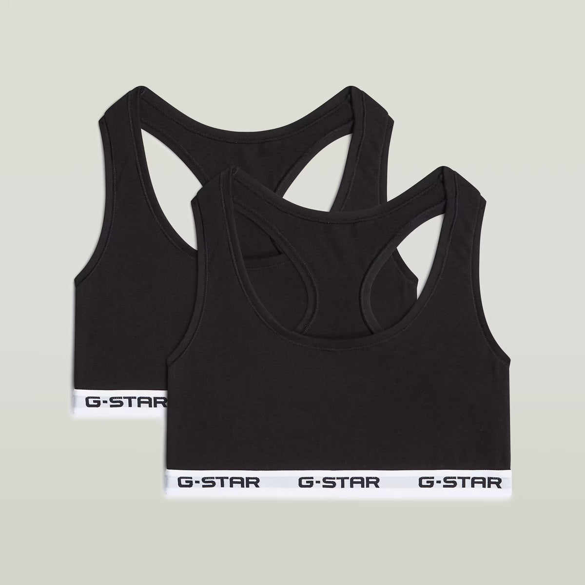 G-Star RAW Racerback Bralette 2 Pack Black - Subwear