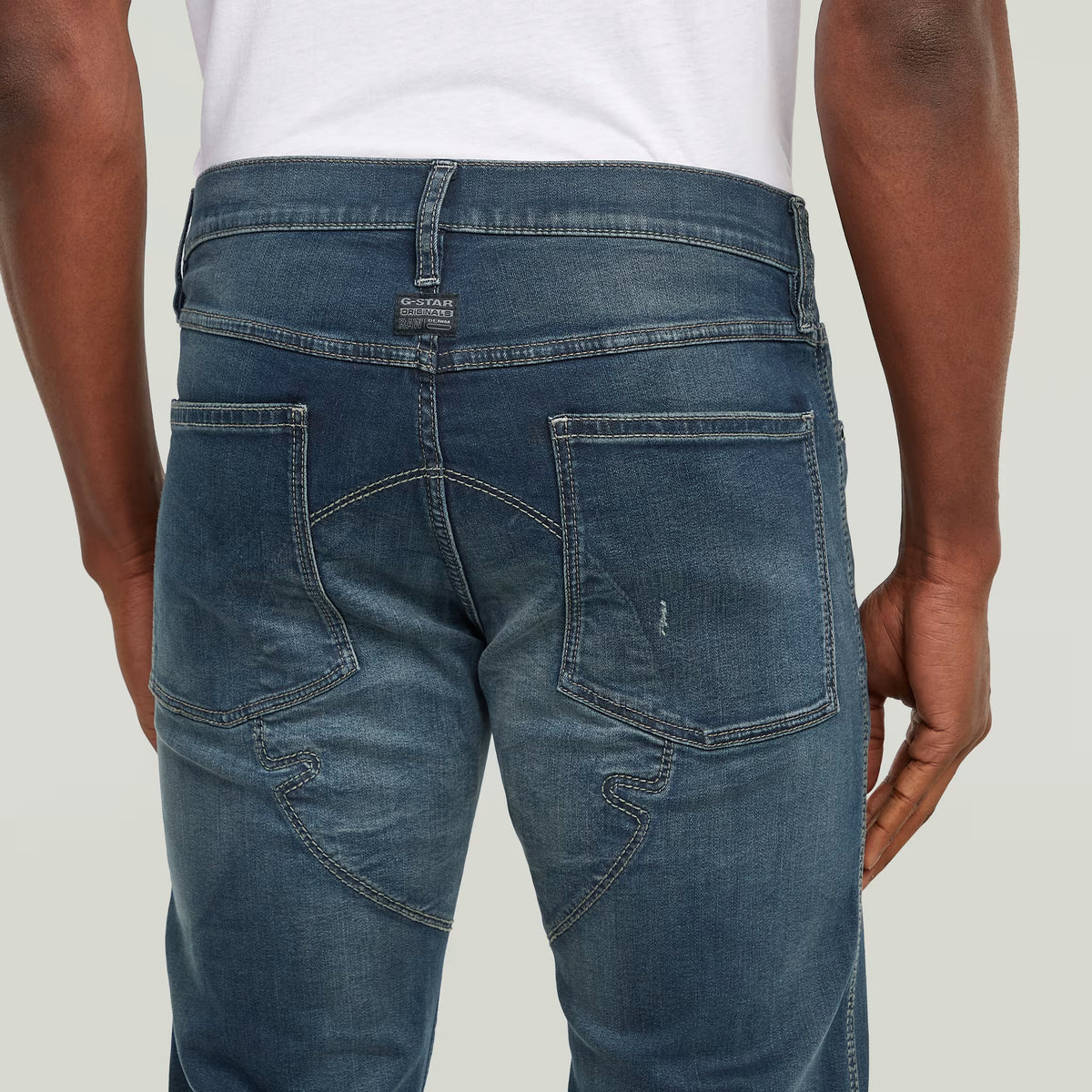 G-Star RAW Biker Patched 3D Slim Antique Foundry Jeans - Subwear