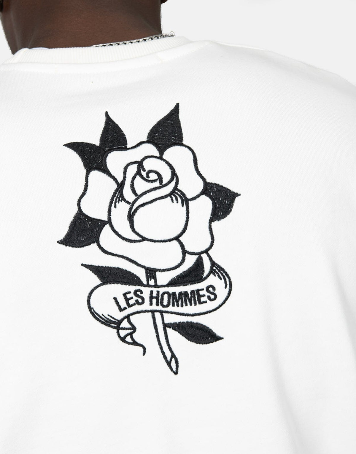 Les Hommes Flower White Sweatshirt - Subwear