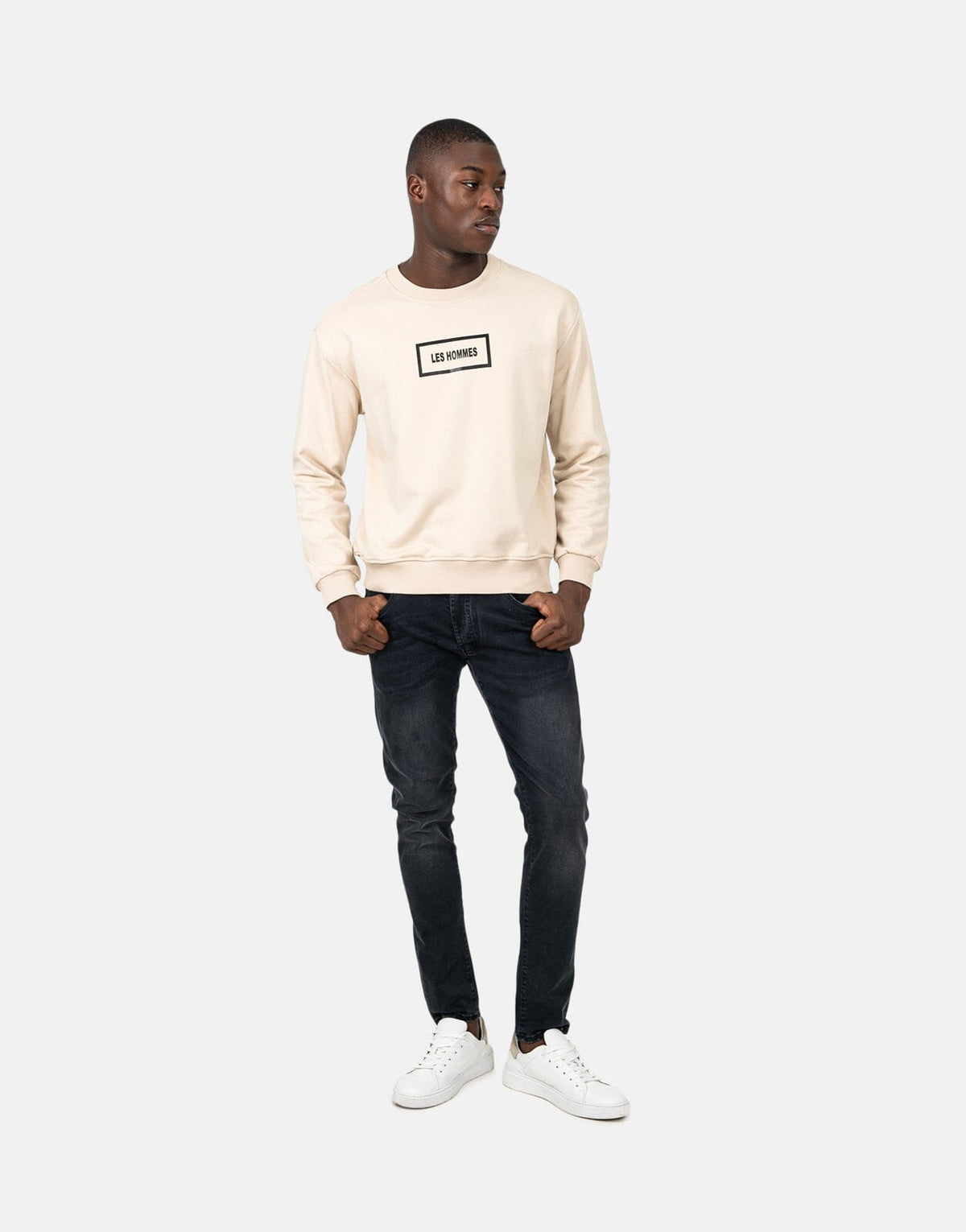 Les Hommes Logo Brown Sweatshirt - Subwear