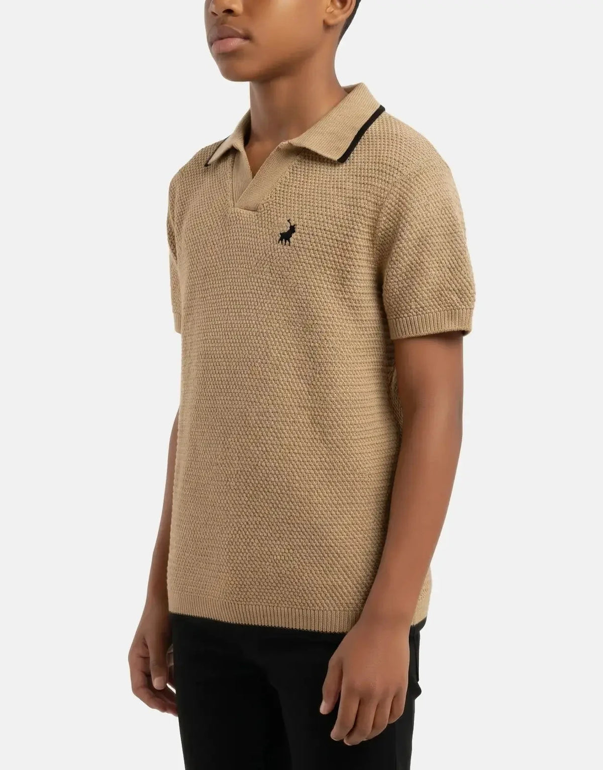 Polo Boys Sipho Knitted Camel Golfer - Subwear