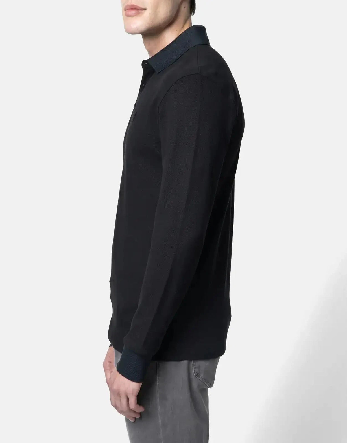 Polo Essential Pique Black Golfer - Subwear