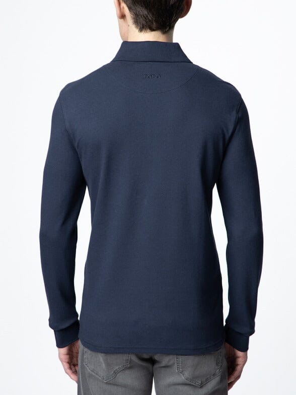 Polo Essential Pique LS Navy Golfer - Subwear