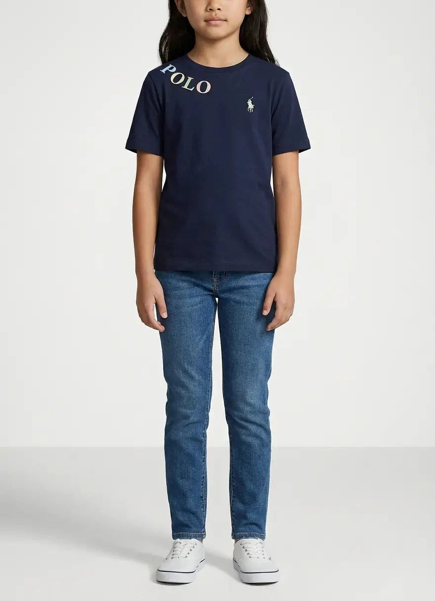 Polo Girls Toni Navy Blouson T-Shirt - Subwear