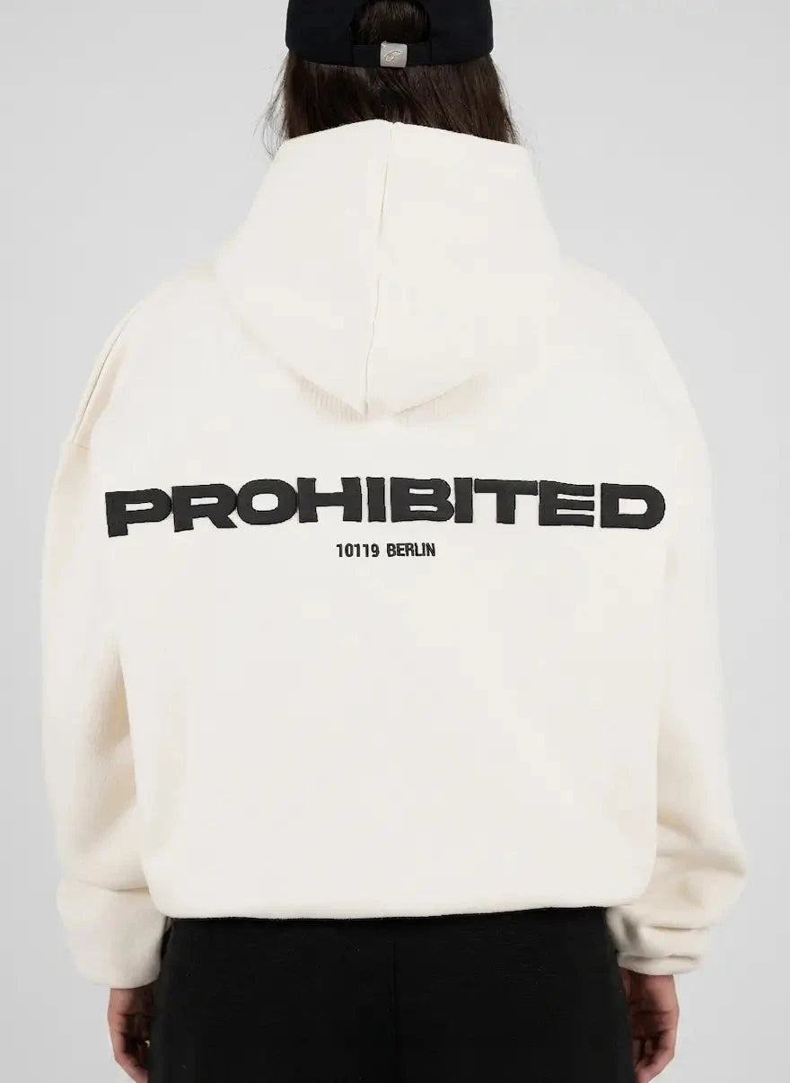 Prohibited 10110 Cream Hoodie - Subwear