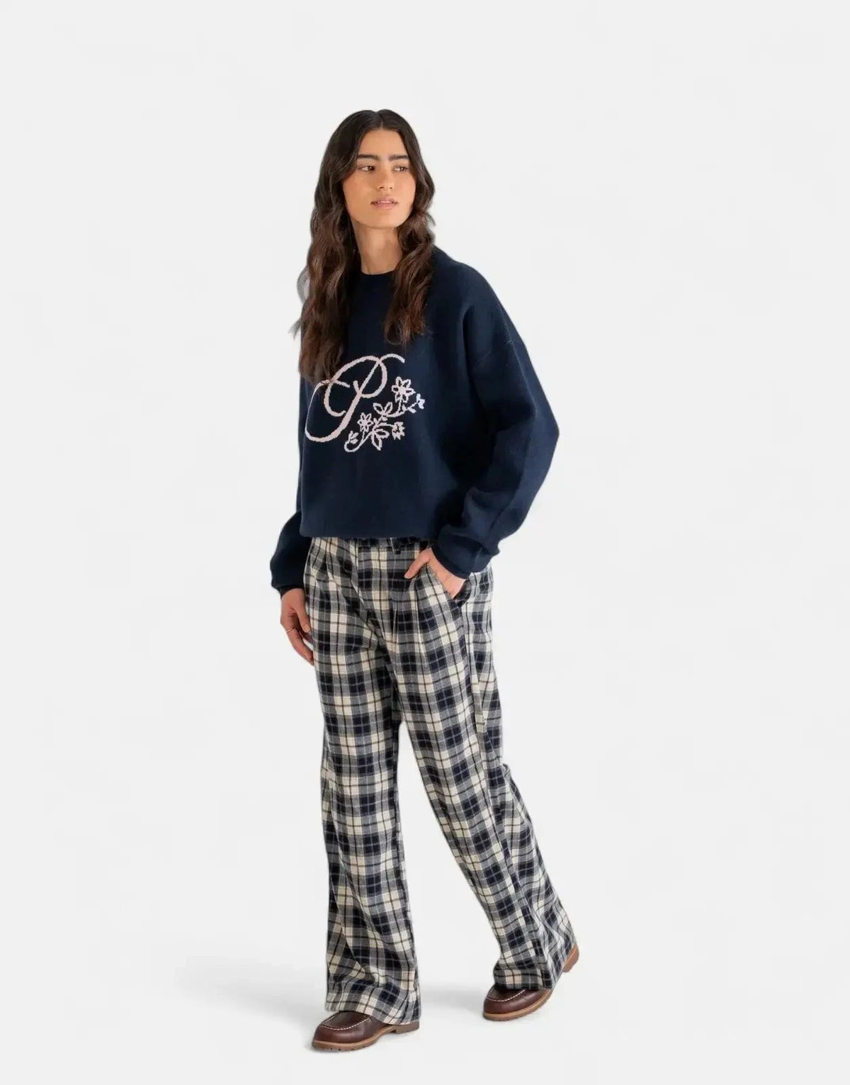 Prohibited Bloom Knit Navy Sweatshirt - Subwear