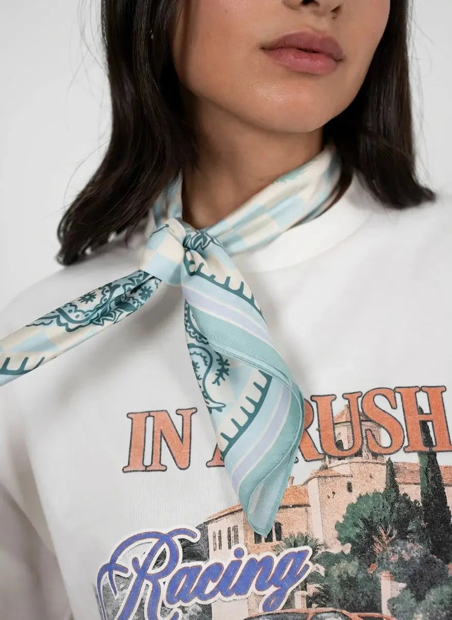 Prohibited Checkered Matcha Scarf - Subwear