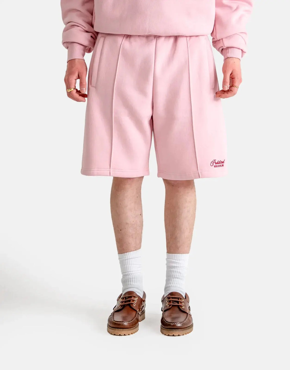 Prohibited Hometown Cherry Pink Sweatshorts - Subwear