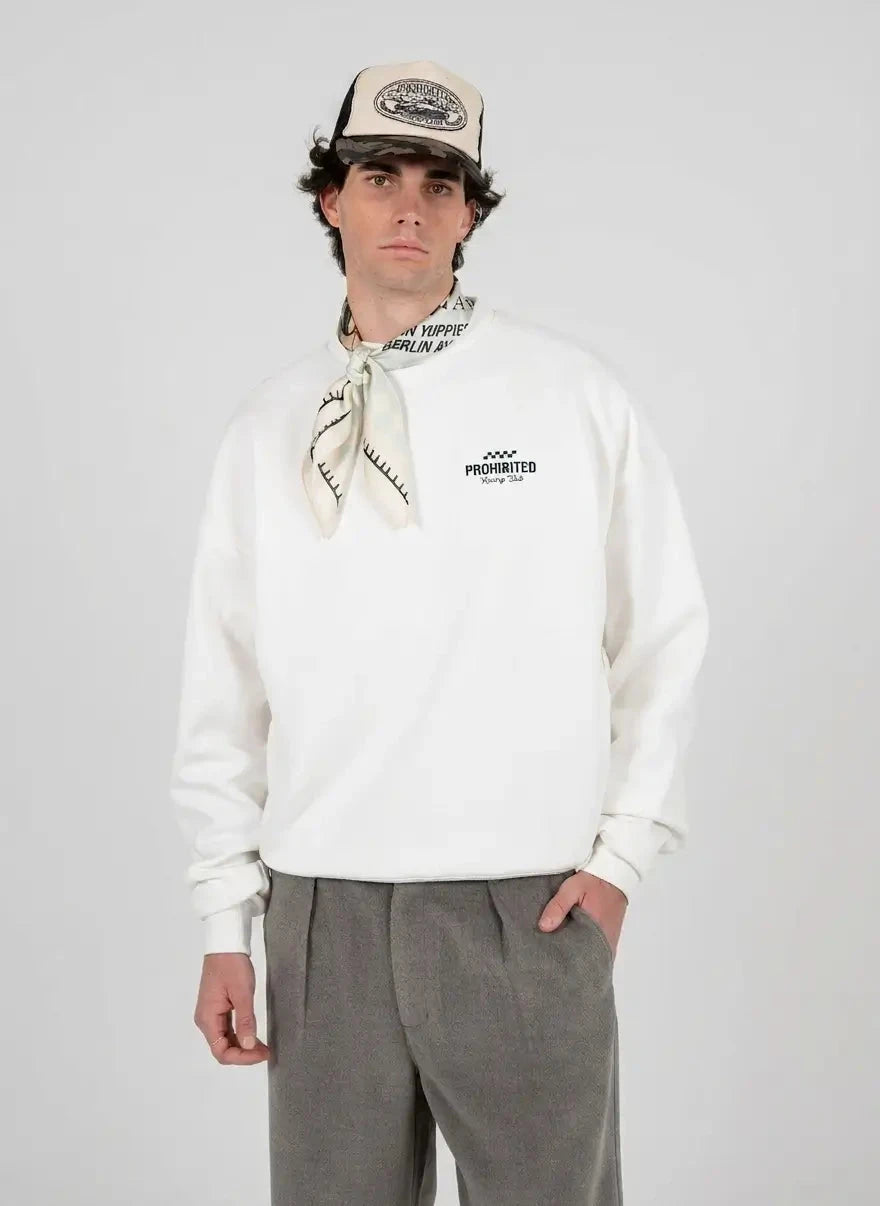 Prohibited In A Rush Crew Neck Offwhite T-Shirt - Subwear