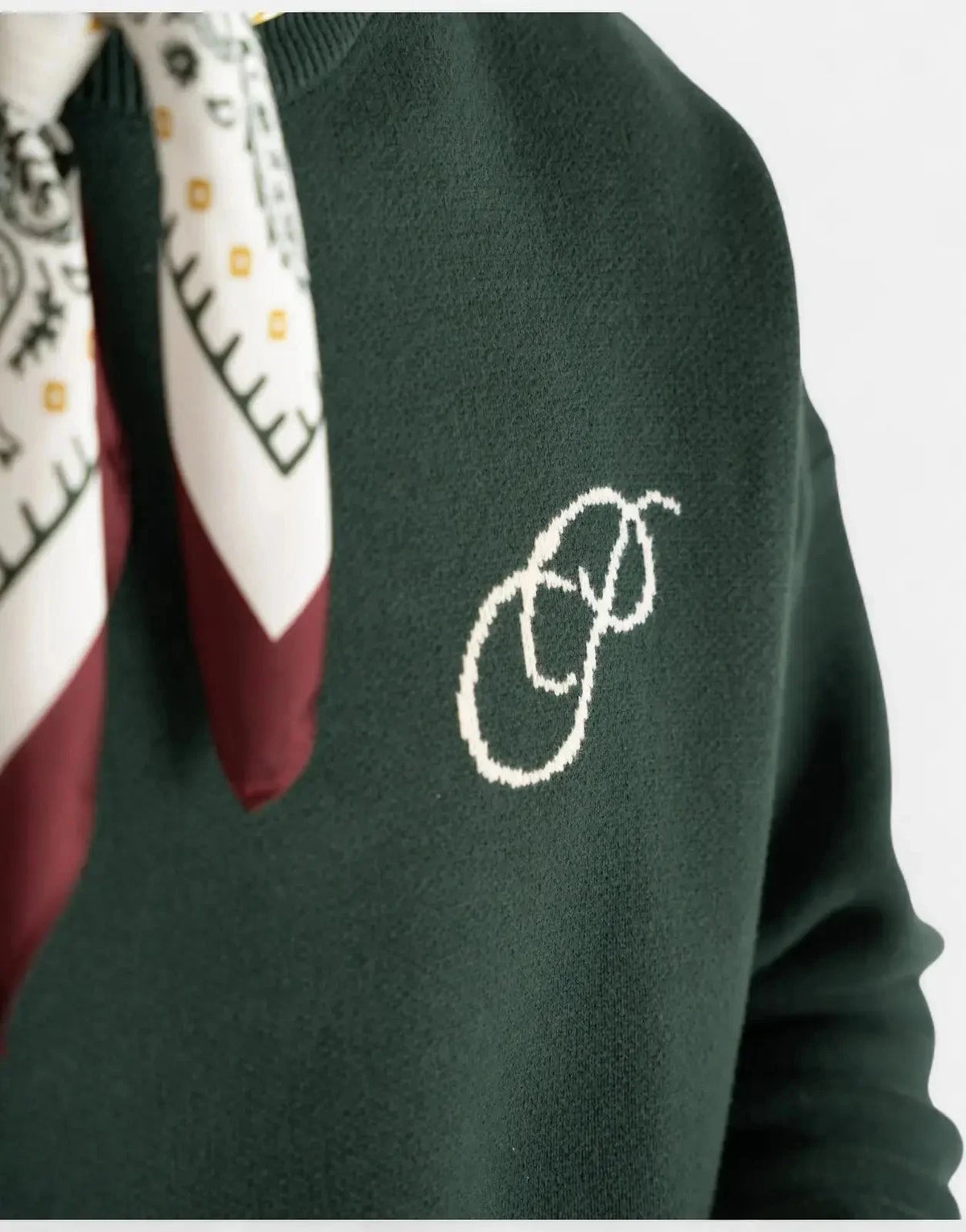 Prohibited Initial Knit Green Sweatshirt - Subwear