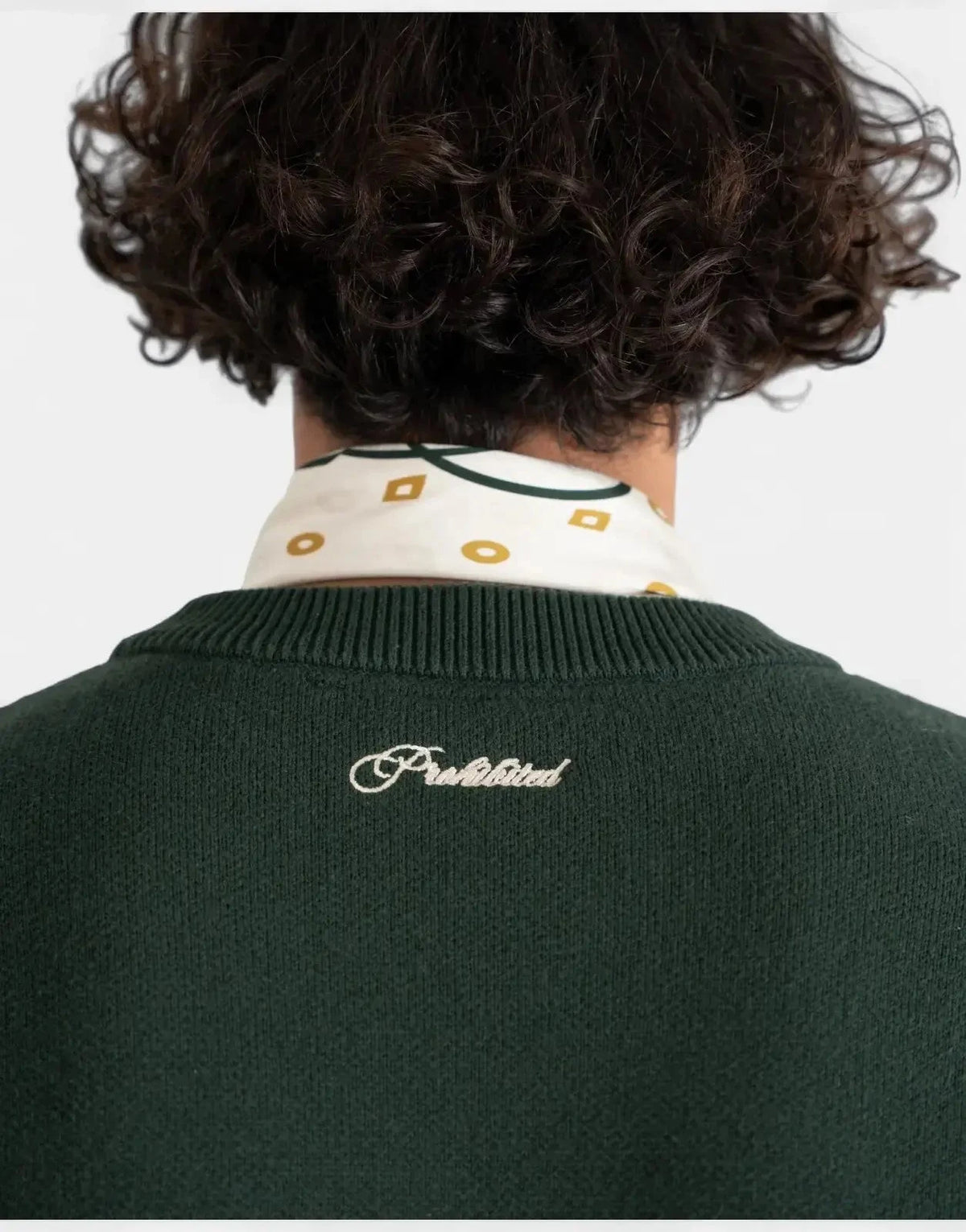 Prohibited Initial Knit Green Sweatshirt - Subwear