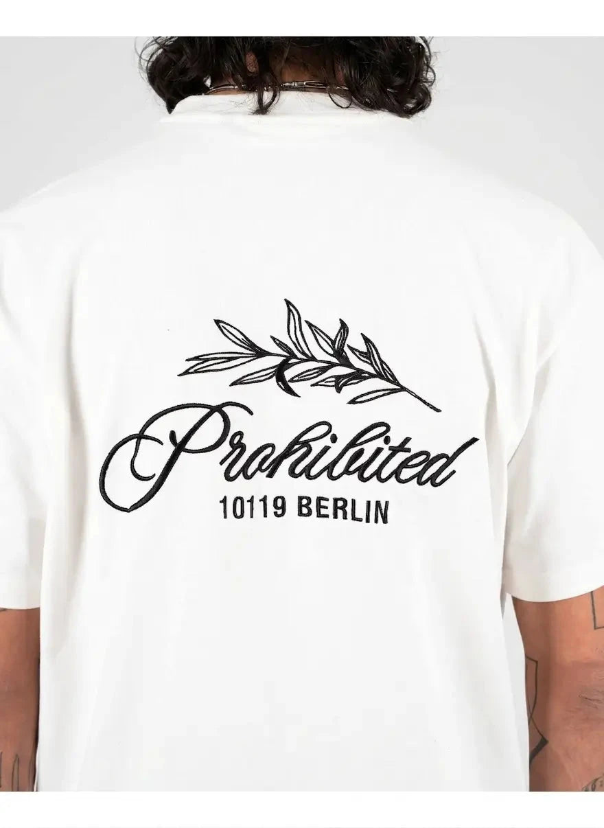 Prohibited Leaf Offwhite T-Shirt - Subwear