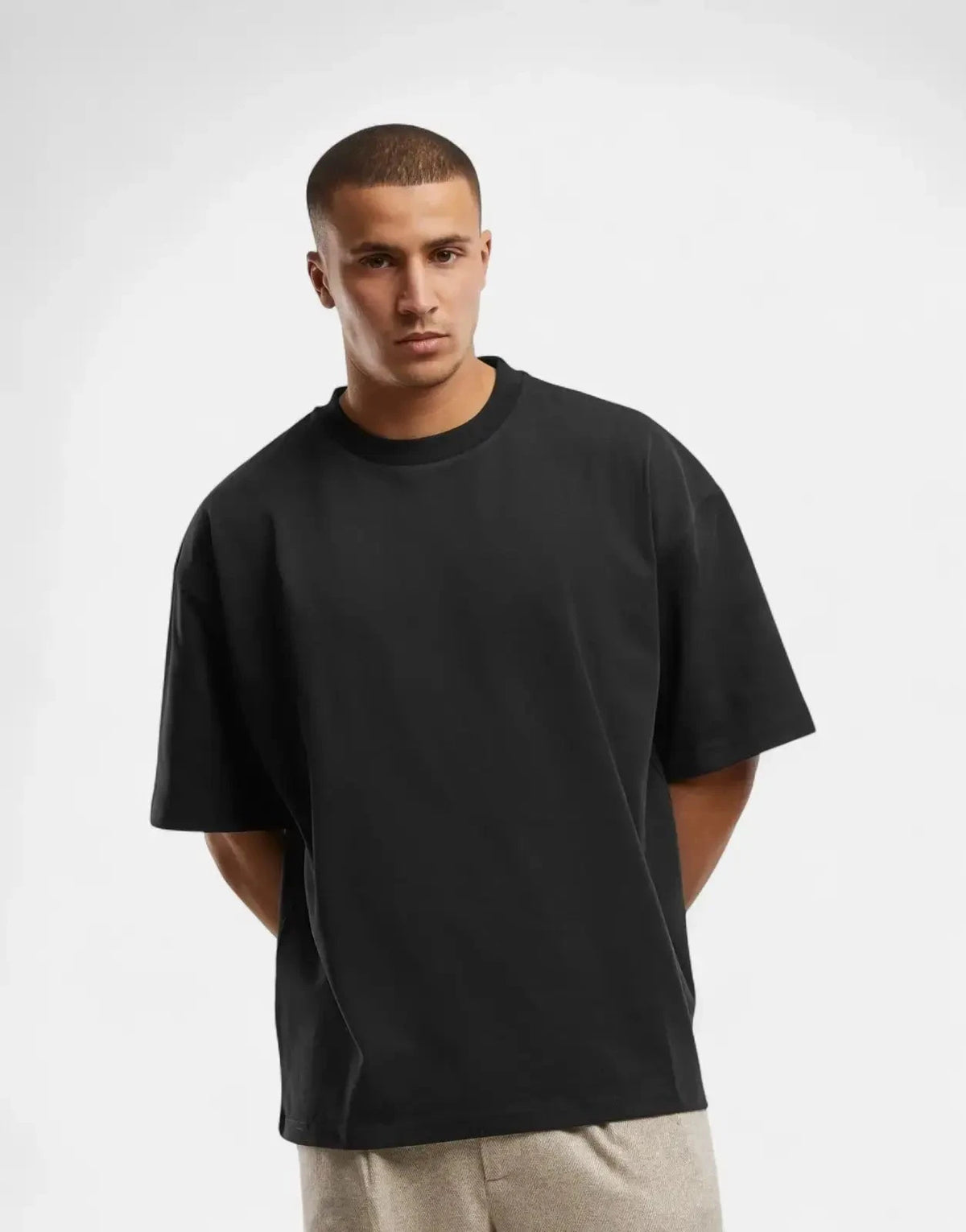 Prohibited Oversized Black T-Shirt - Subwear