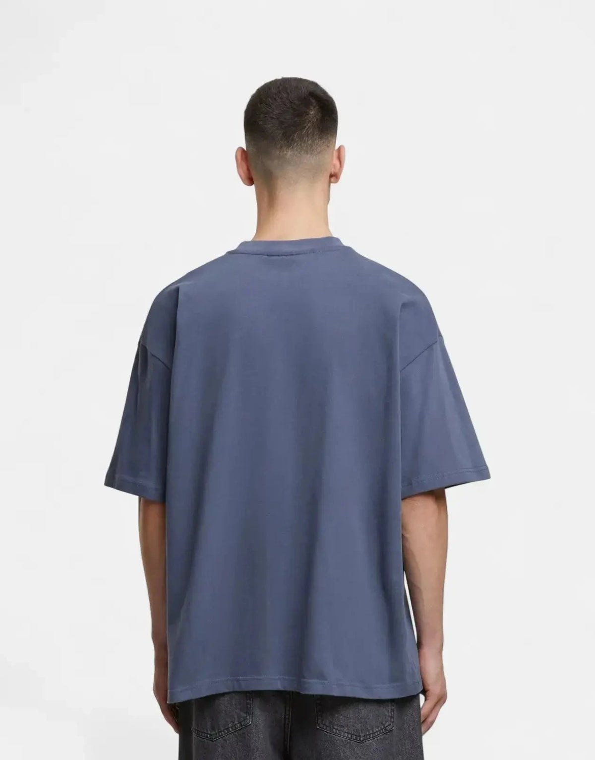 Prohibited Oversized Steel Grey T-Shirt - Subwear