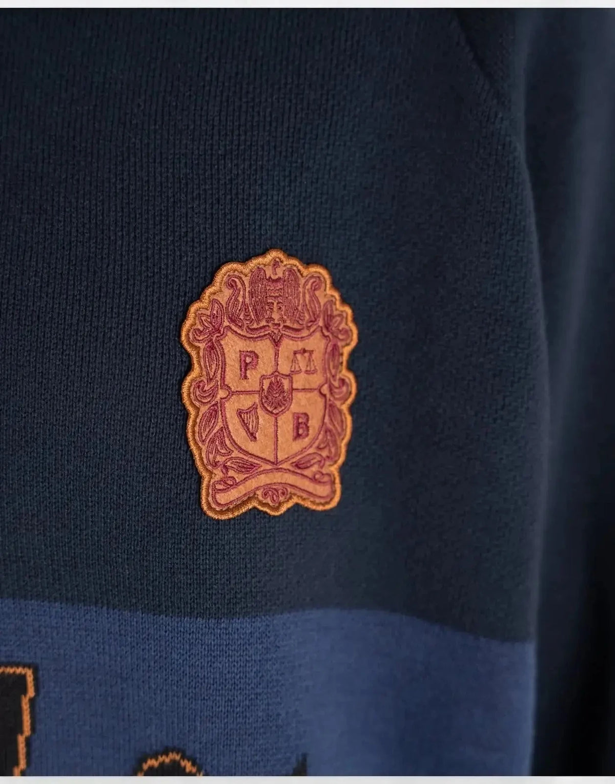 Prohibited Retro Knit Half-Zip Navy - Subwear