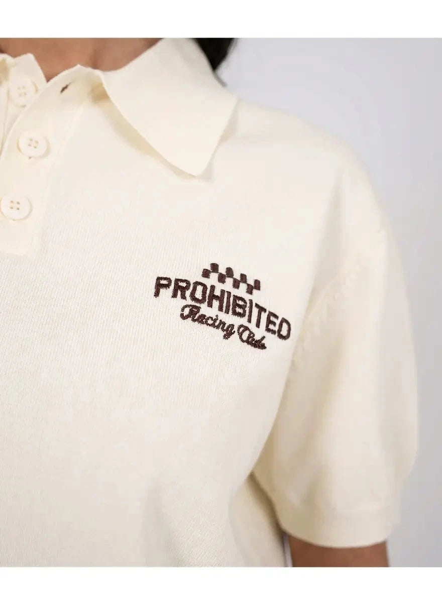 Prohibited Speedtrap Offwhite Polo Shirt - Subwear