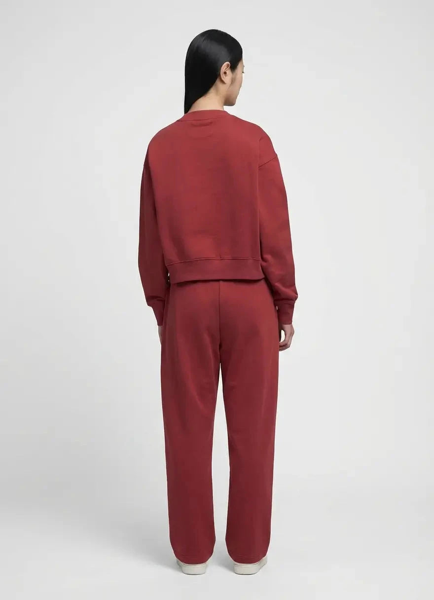 Replay Large Font Wine Red Sweatshirt - Subwear