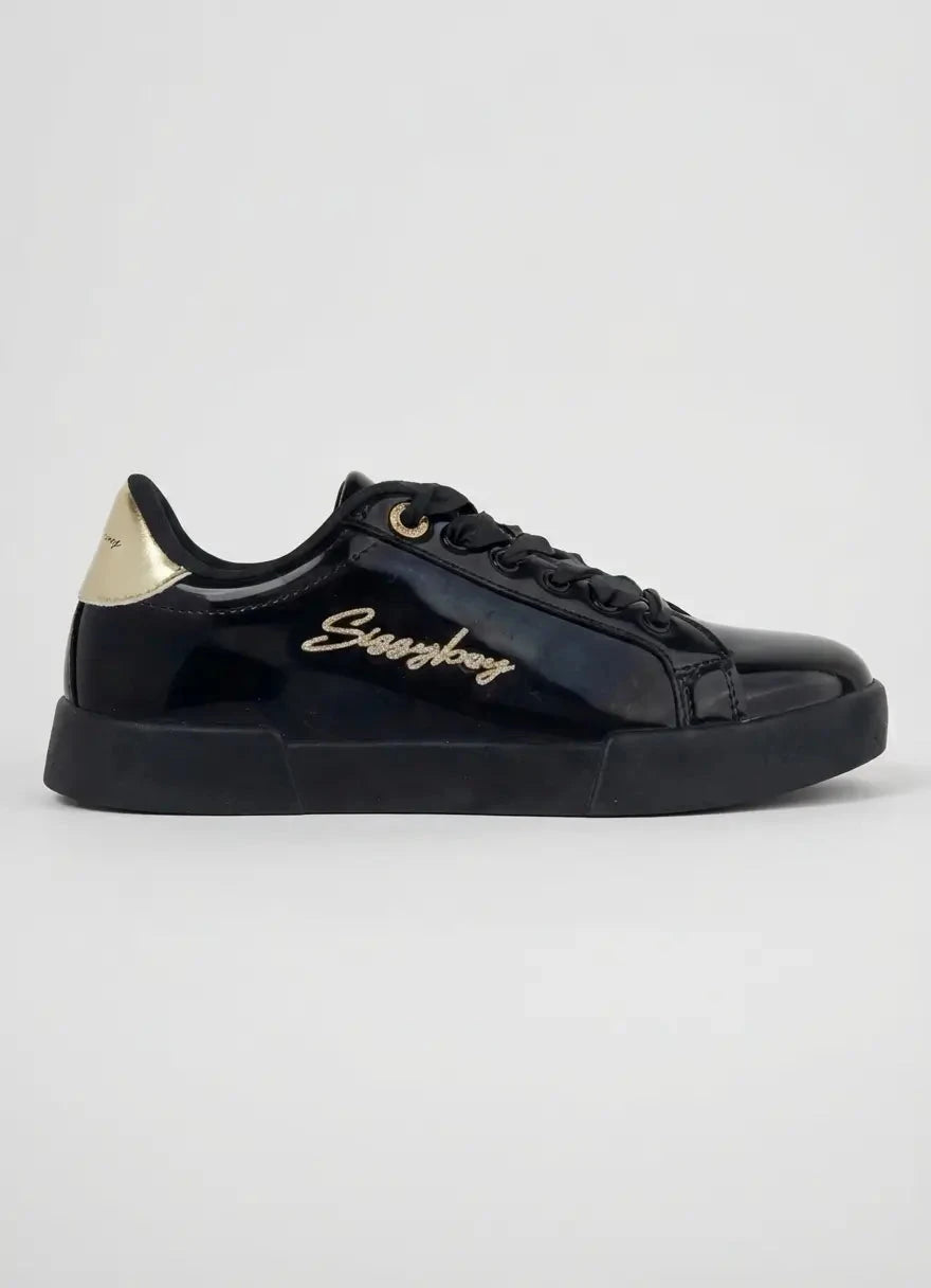Sissy Boy Marty Patent Black Sneakers - Subwear