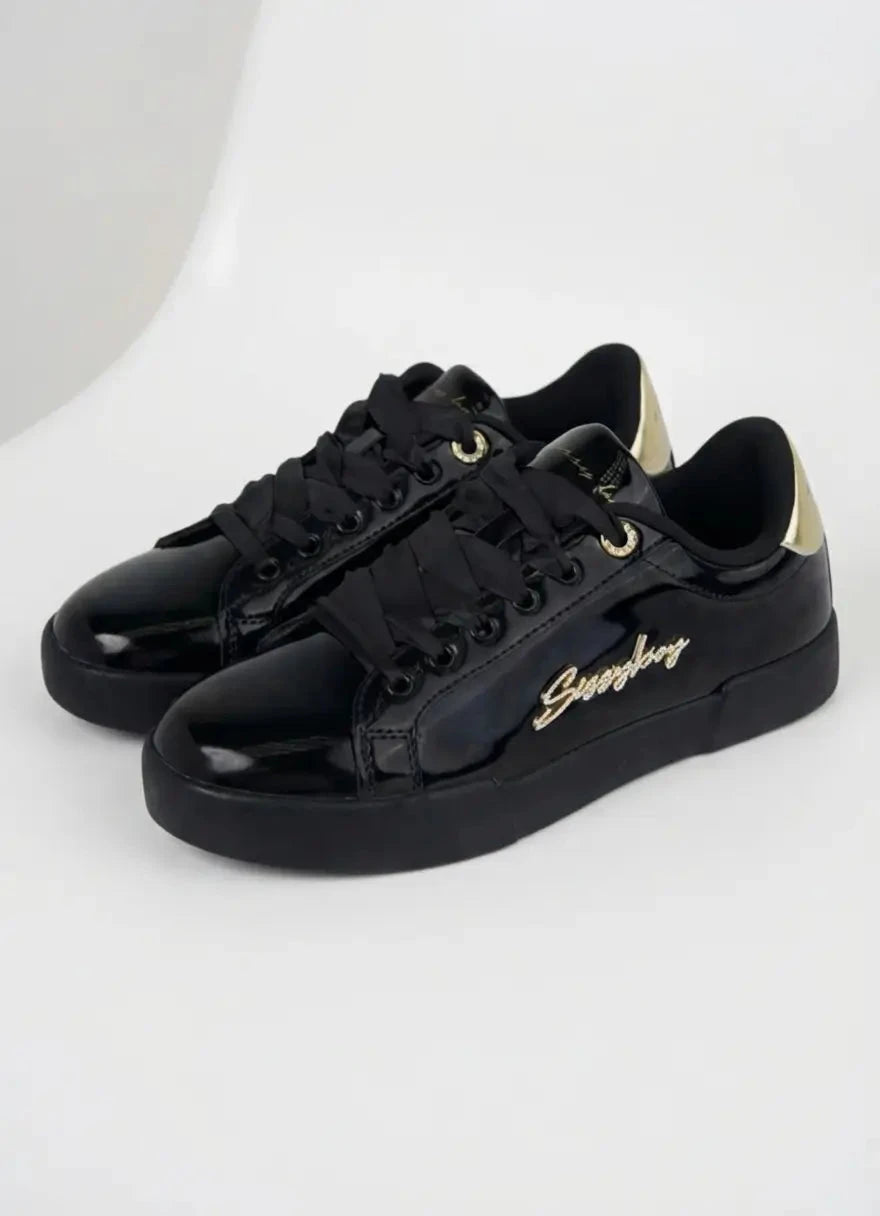 Sissy Boy Marty Patent Black Sneakers - Subwear