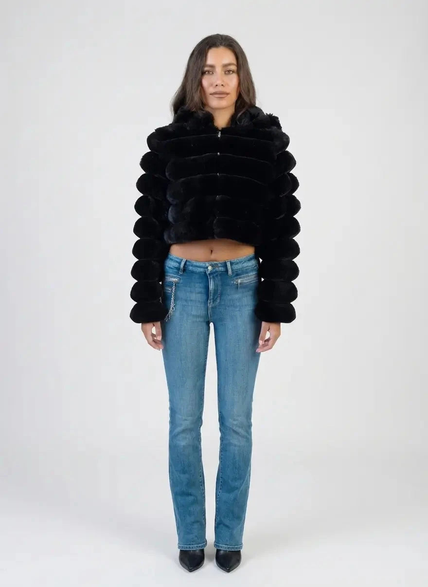 Sissy Boy Sweet and Simple Cropped Jacket Black - Subwear