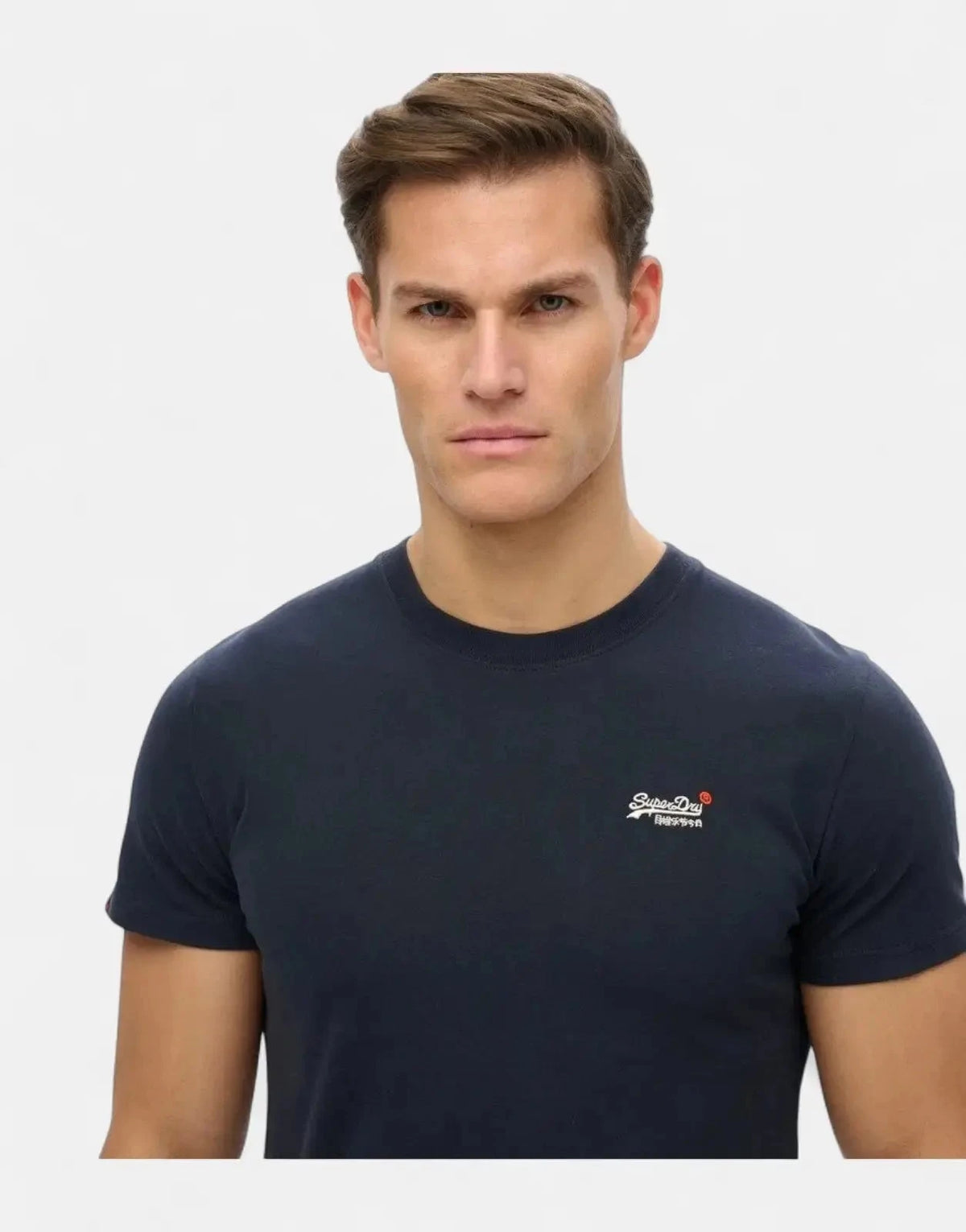 Superdry Essential Contrast EMB Eclipse Navy T-Shirt - Subwear