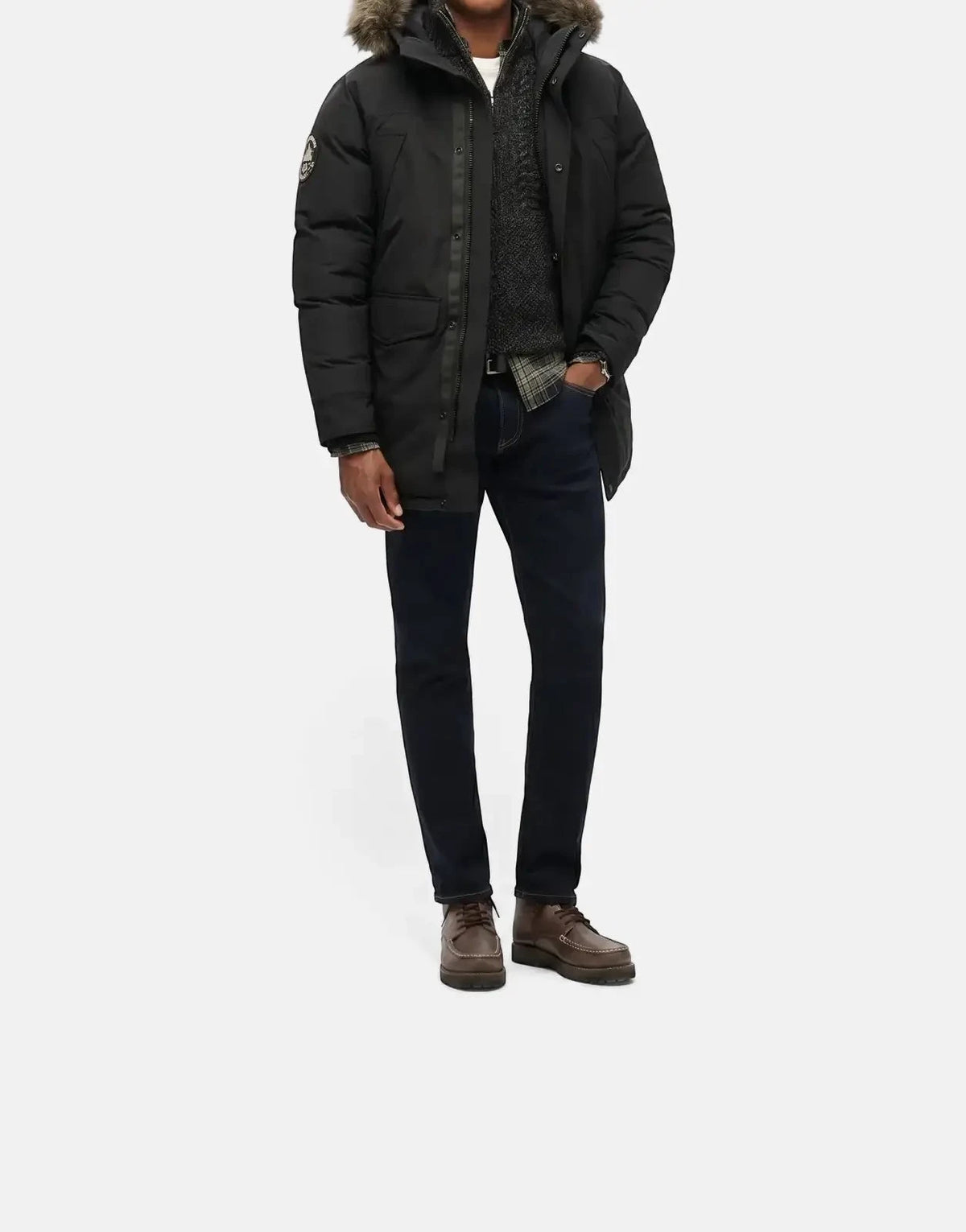 Superdry Everest 5 Baffle Black Puffer Jacket - Subwear