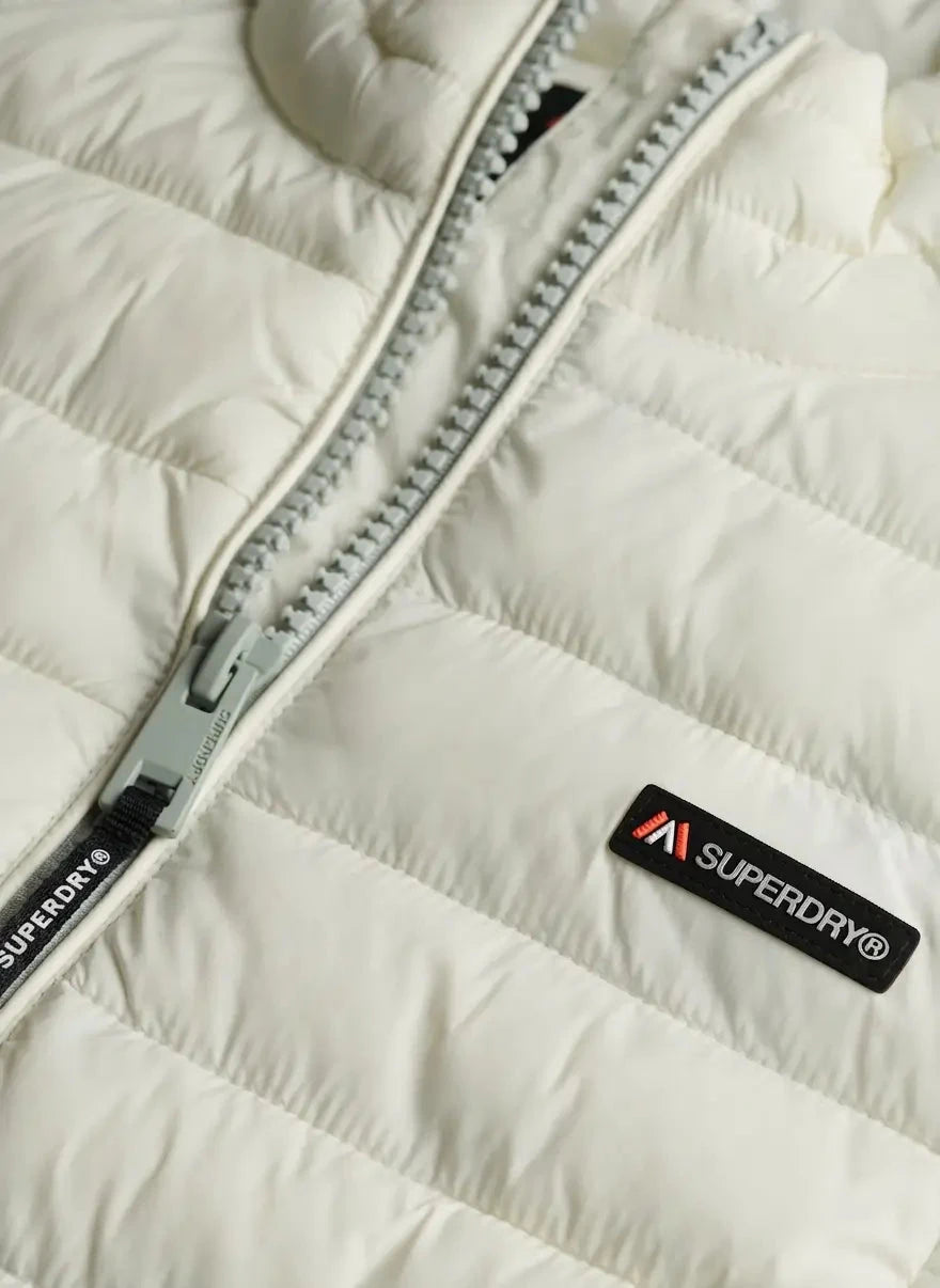 Superdry Fuji lite Puffer Jacket Off-White - Subwear