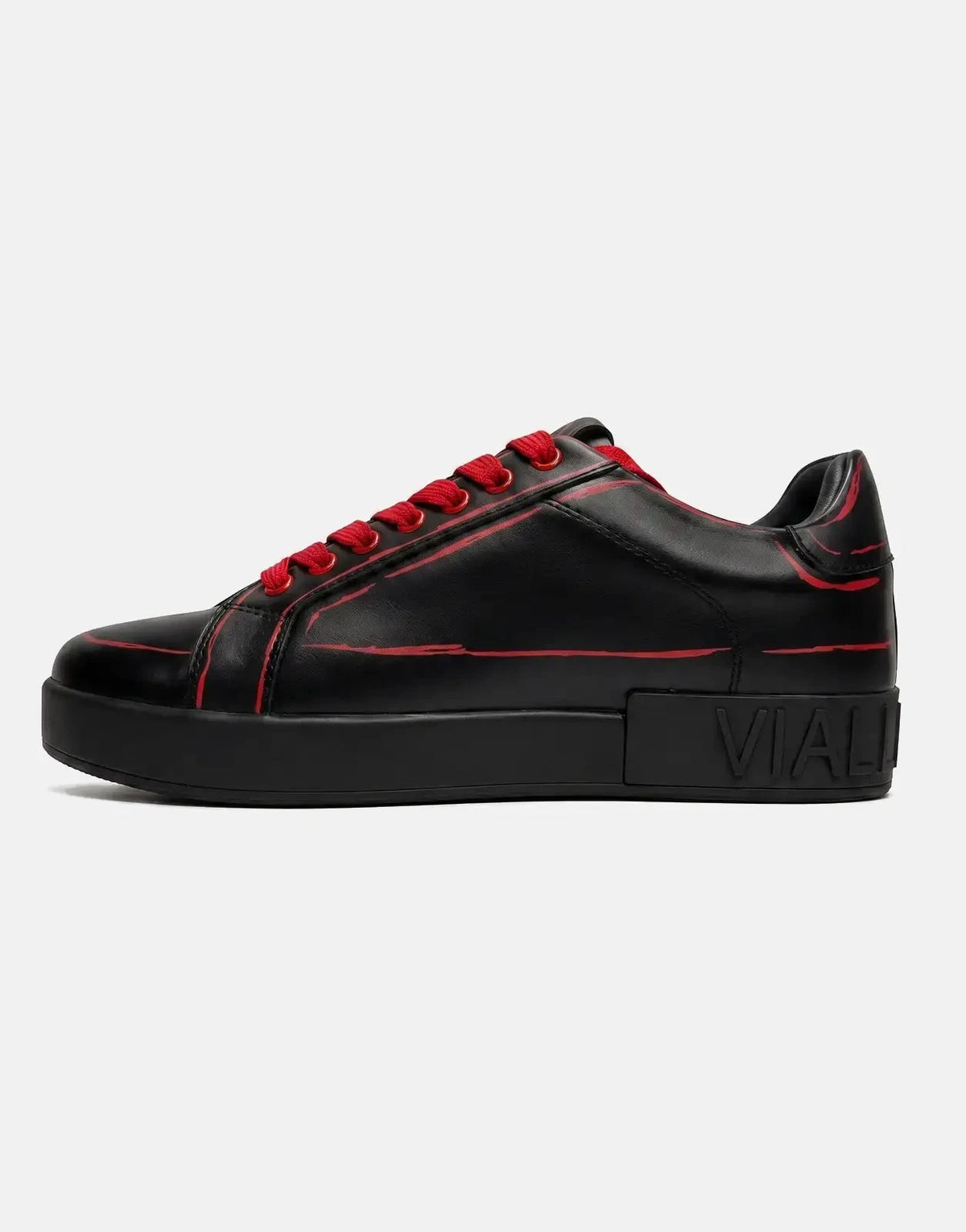 Vialli Rafah Black/Red Sneakers - Subwear