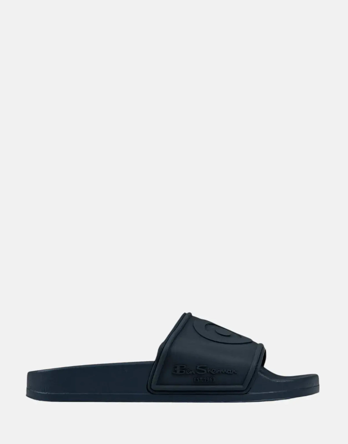 Ben Sherman Target Embossed Navy Slides - Subwear