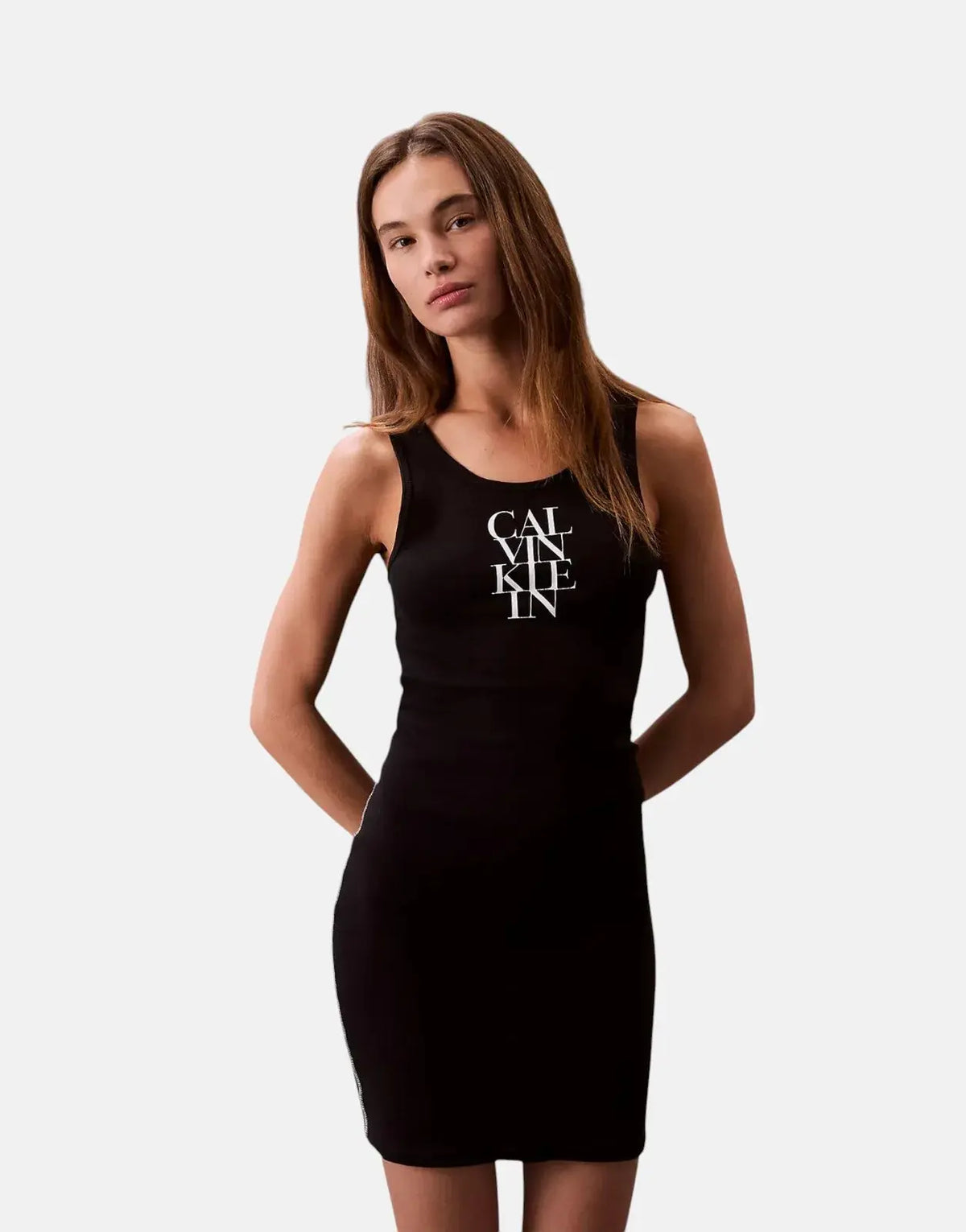 Calvin Klein Cotton 1x1 Rib Black Tank Top - Subwear