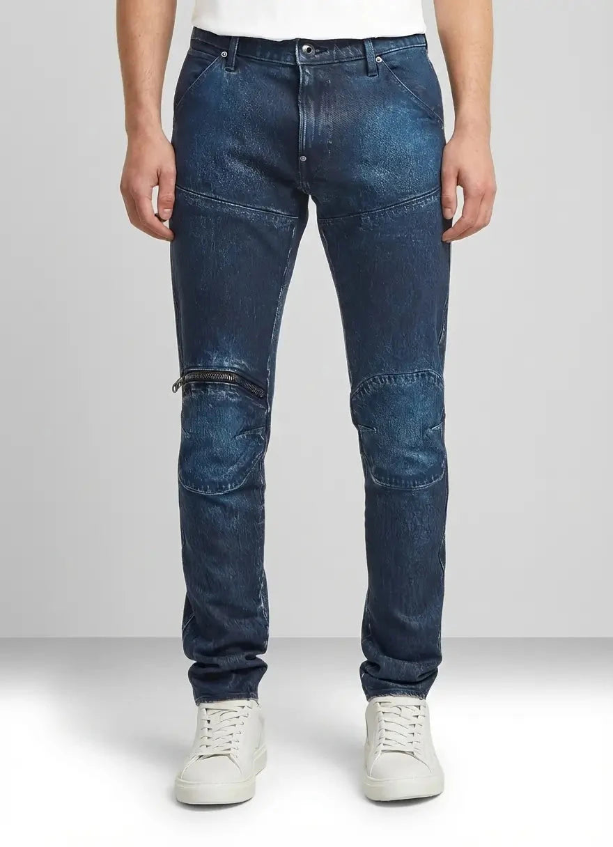 G-Star RAW 5620 3D Zip Knee Faded Cerulean Skinny Jeans - Subwear