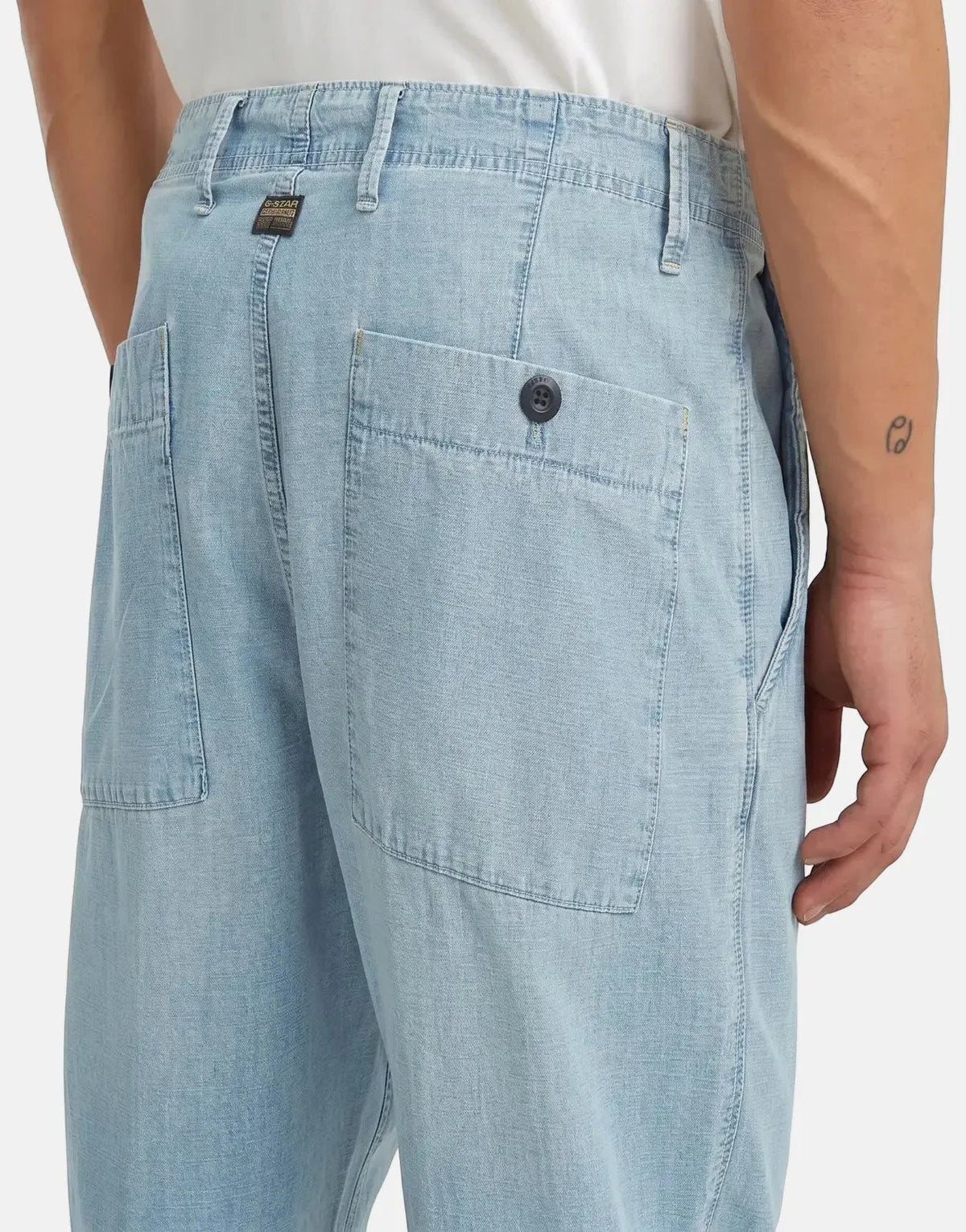 G-Star RAW Pleated Chino Denim Relaxed Tapered Vintage Mirage - Subwear