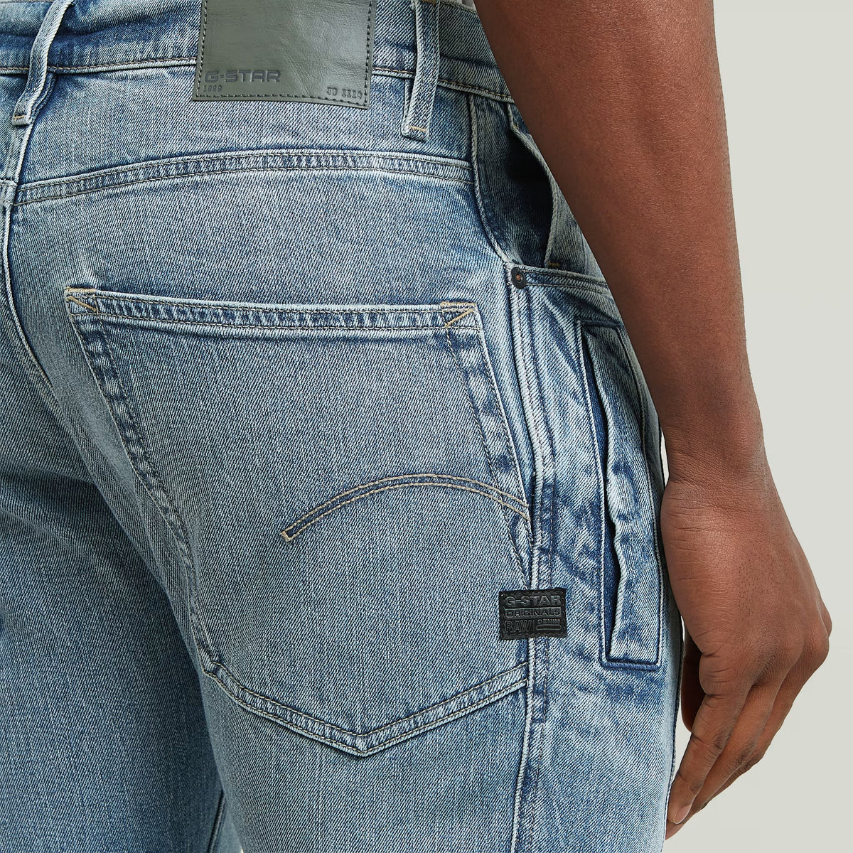 G-Star RAW Contor 3D Slim Faded Blue Halite Jeans - Subwear
