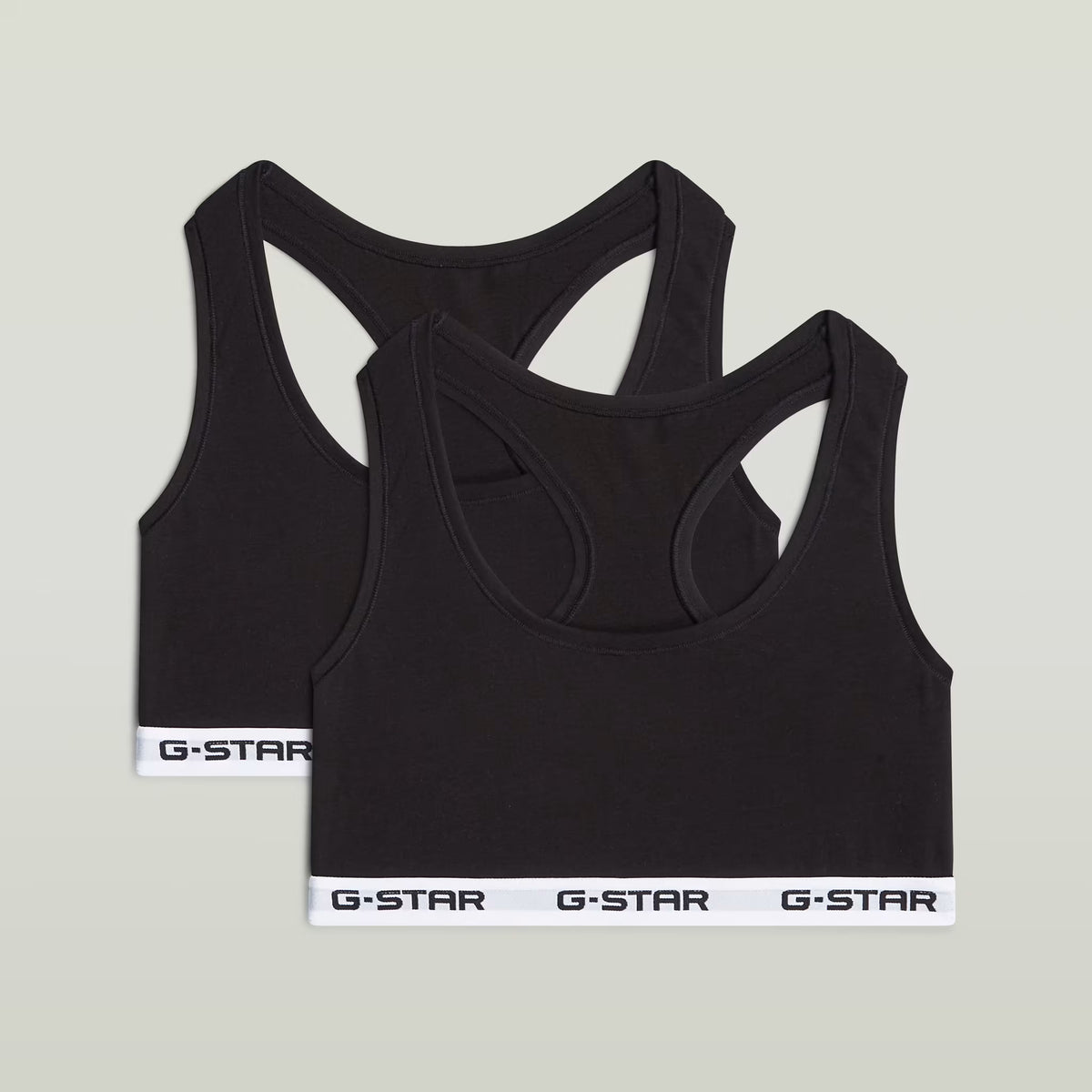 G-Star RAW Racerback Bralette 2 Pack Black - Subwear