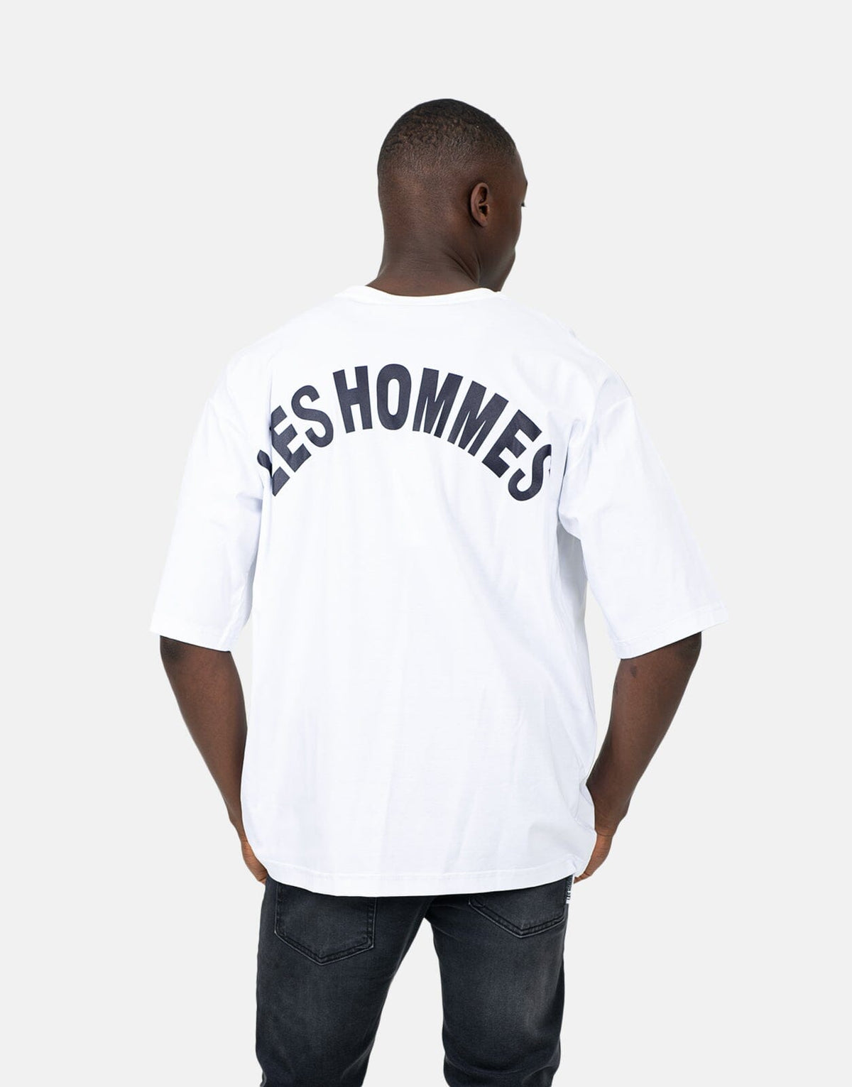 Les Hommes Overlogo Black T-Shirt - Subwear
