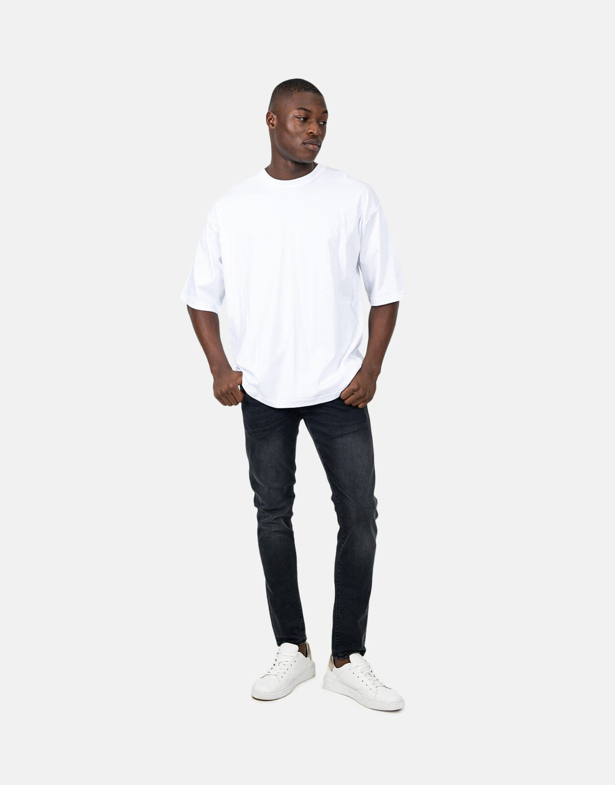 Les Hommes Overlogo Black T-Shirt - Subwear
