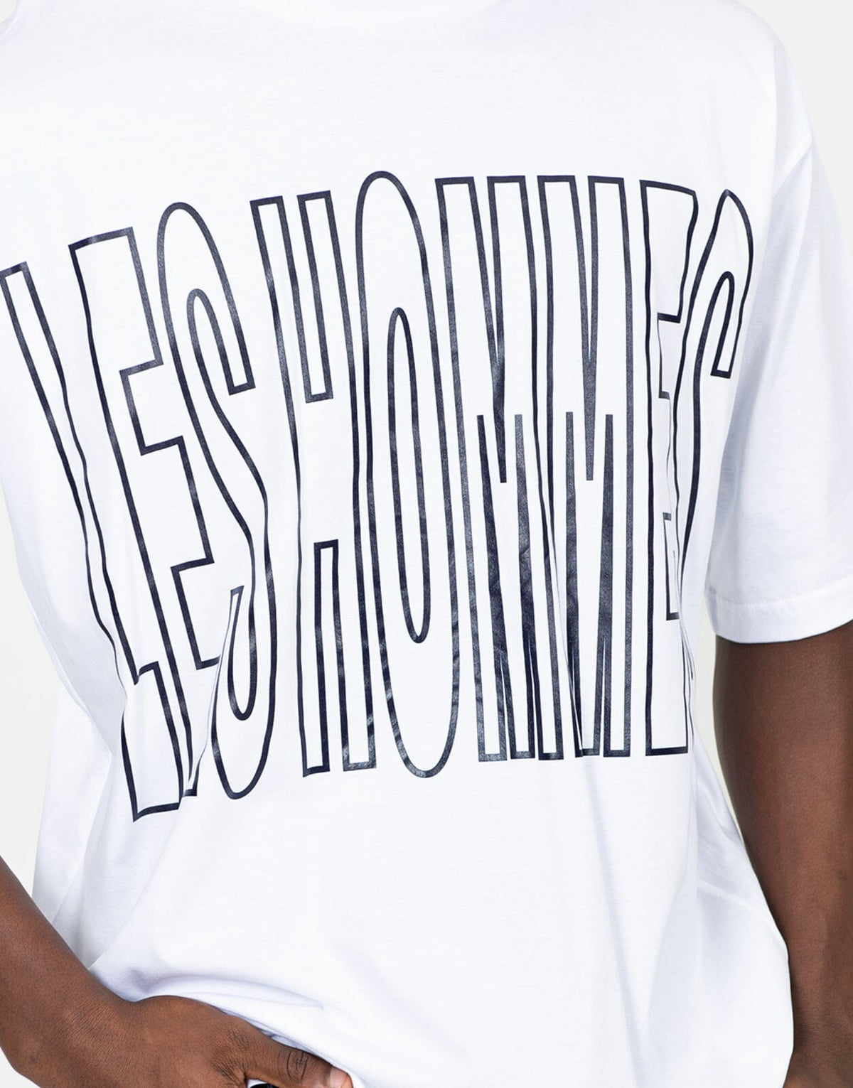 Les Hommes Overoutline White T-Shirt - Subwear