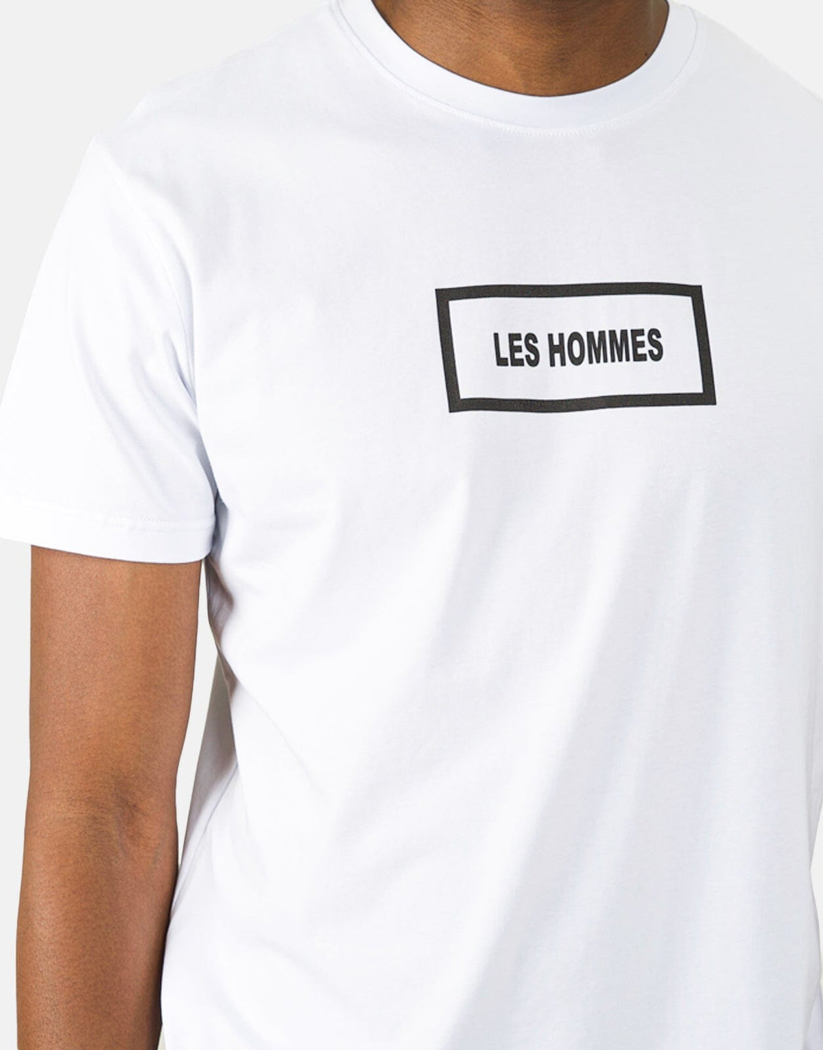 Les Hommes Box Print White T-Shirt - Subwear