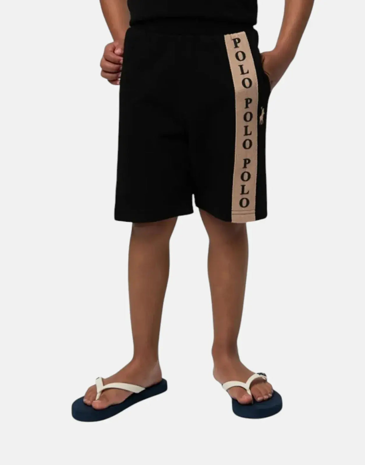 Polo Boys Preston Printed Black Shorts - Subwear