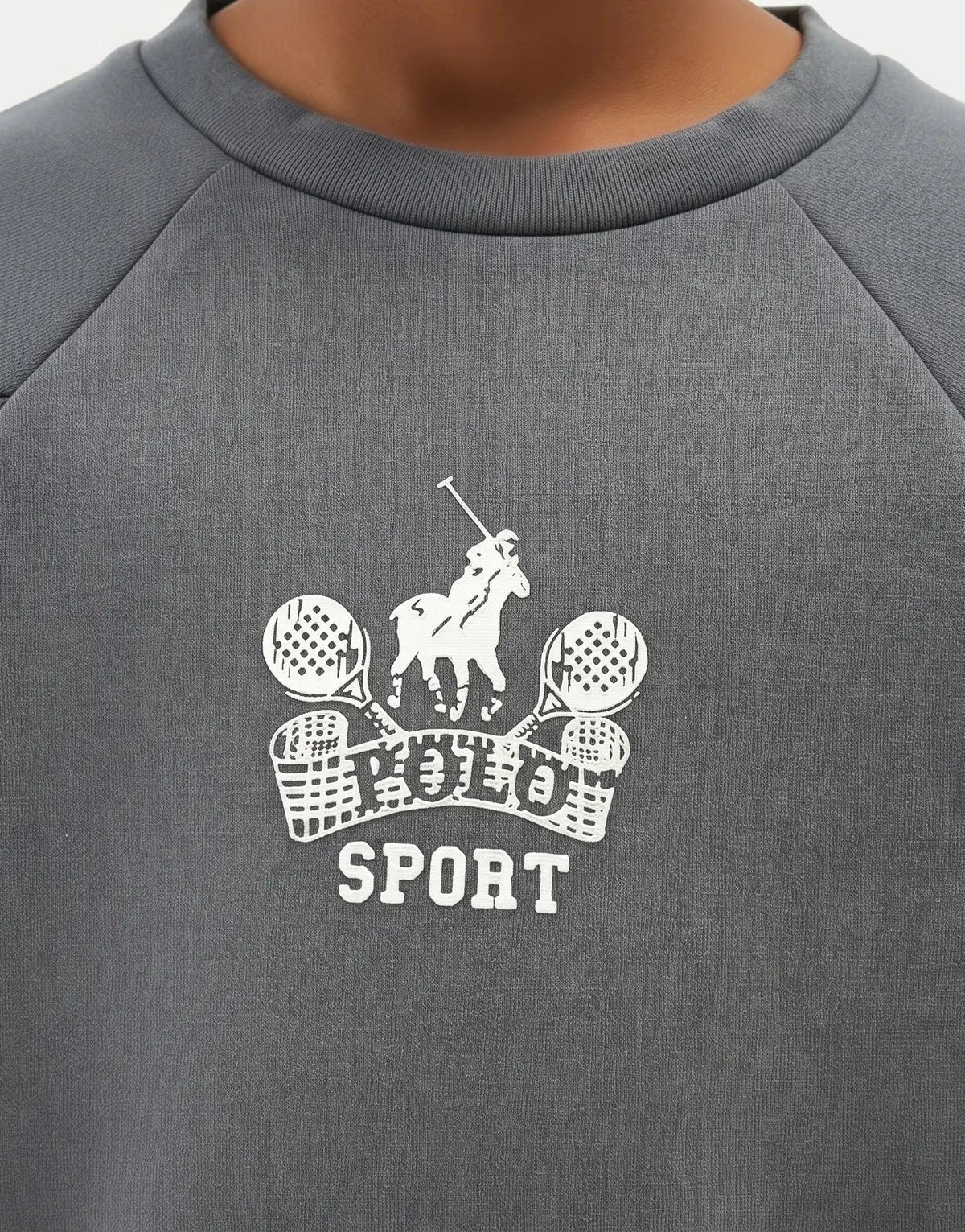 Polo Girls Asha Sports Gunmetal Sweatshirt - Subwear